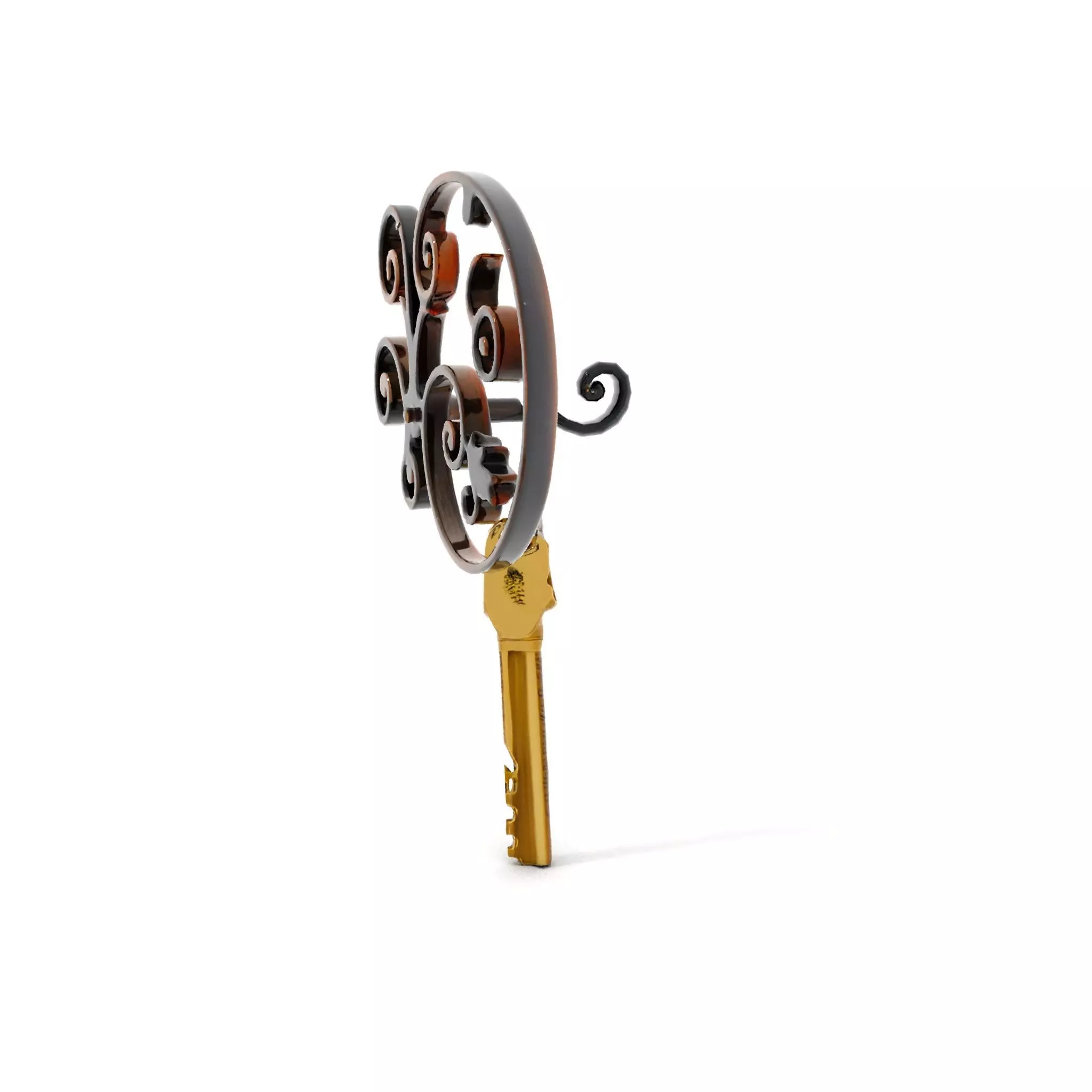 Antique Iron Key Holder model pack Low-poly 3D model_6