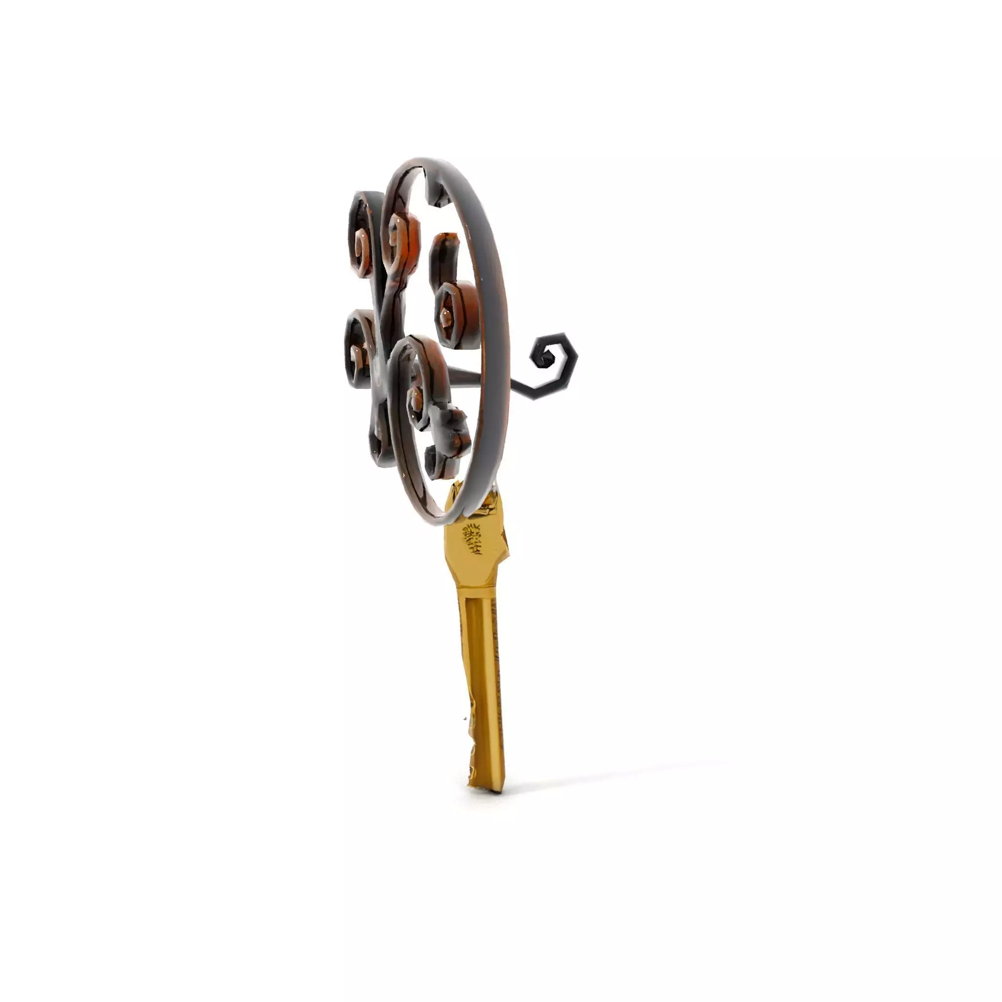 Antique Iron Key Holder model pack Low-poly 3D model_7