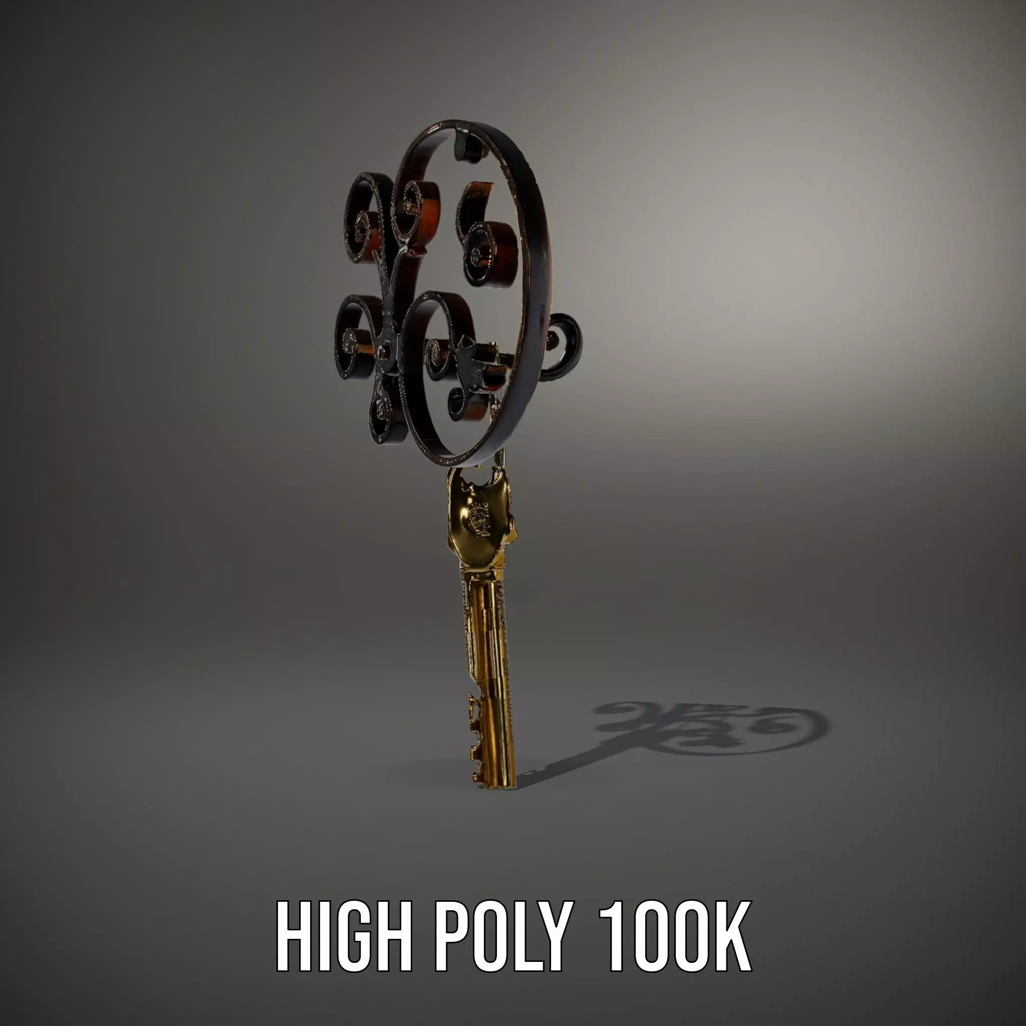 Antique Iron Key Holder model pack Low-poly 3D model_10