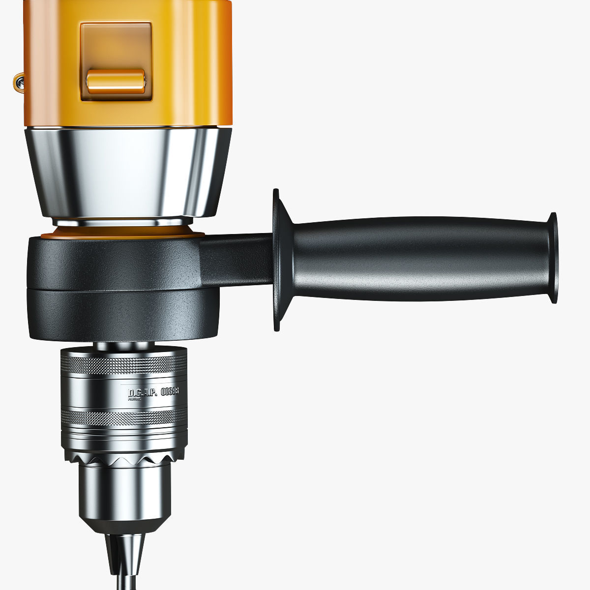 Corded Drill 3D model_1