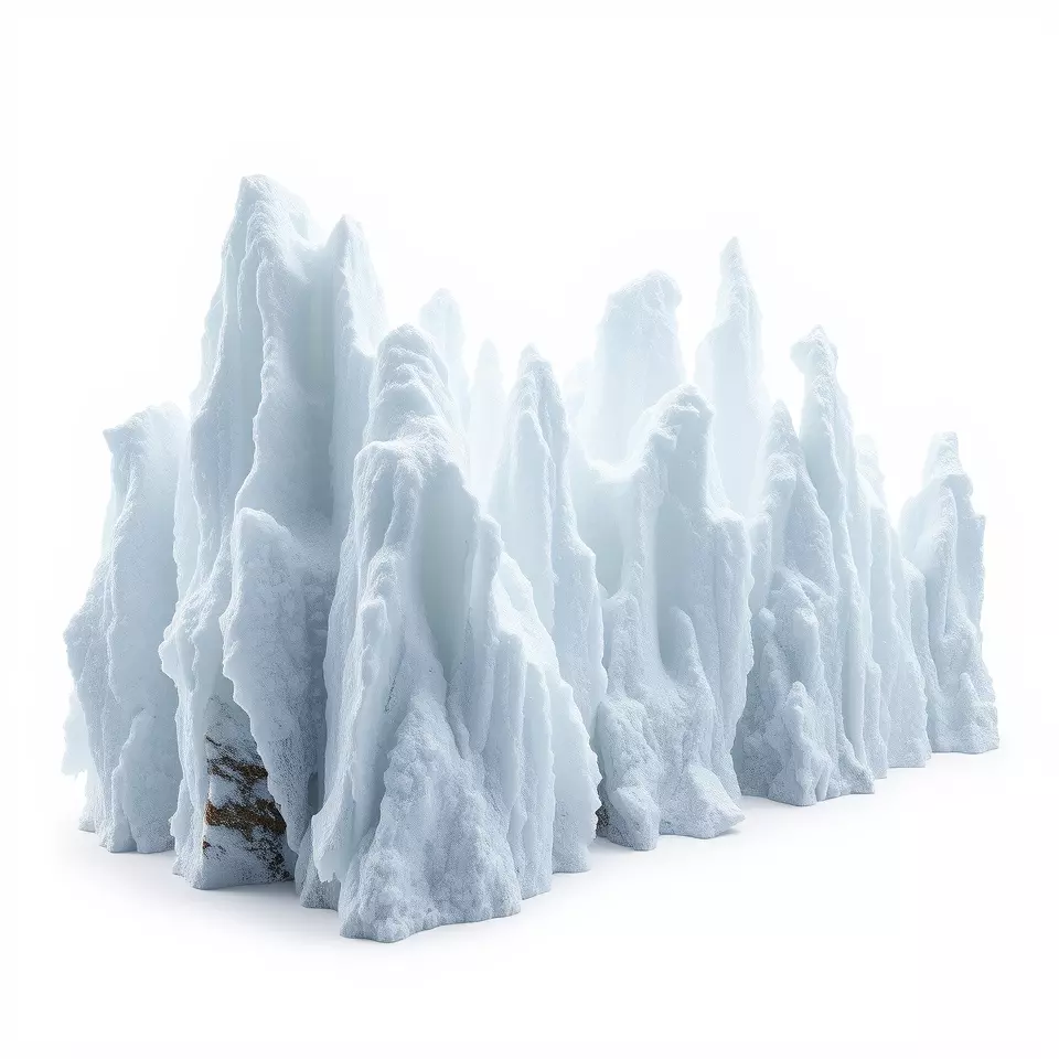 Glacier Peaks Ice model pack Low-poly 3D model_2