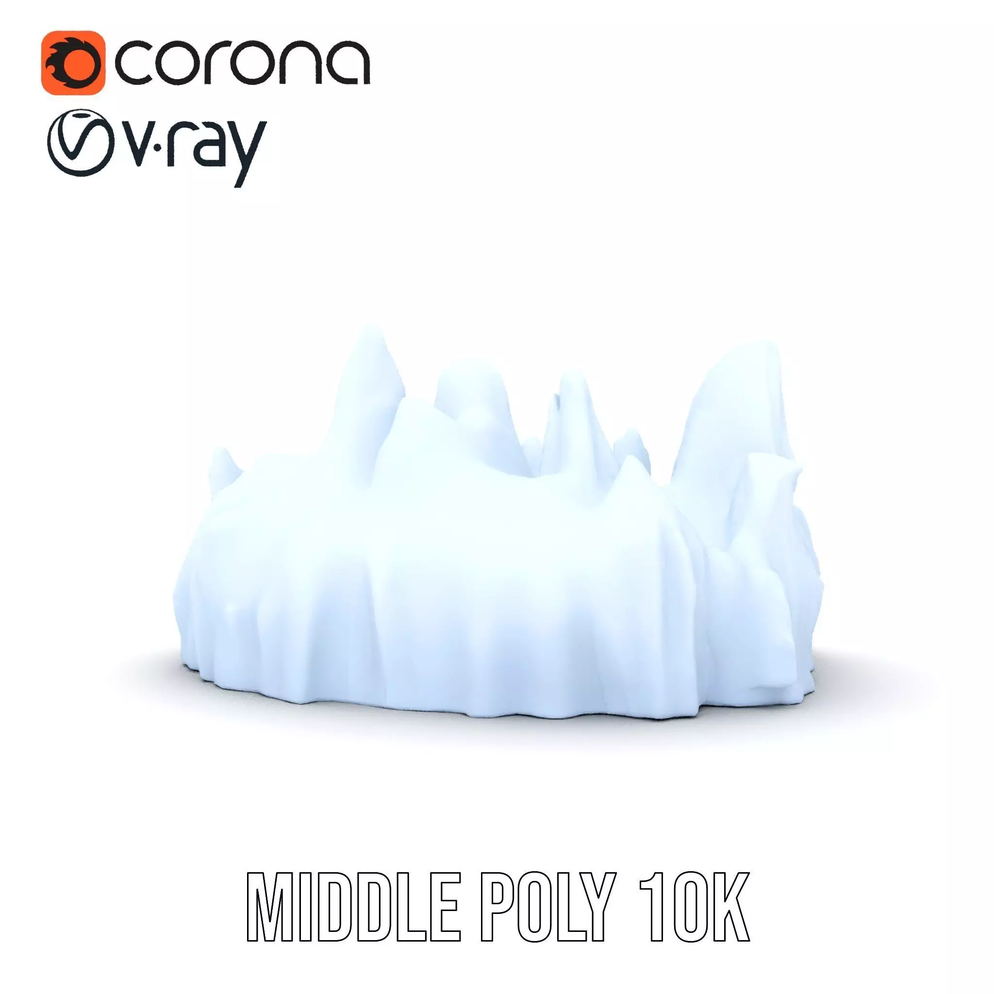 Glacier Peaks Ice model pack Low-poly 3D model_26