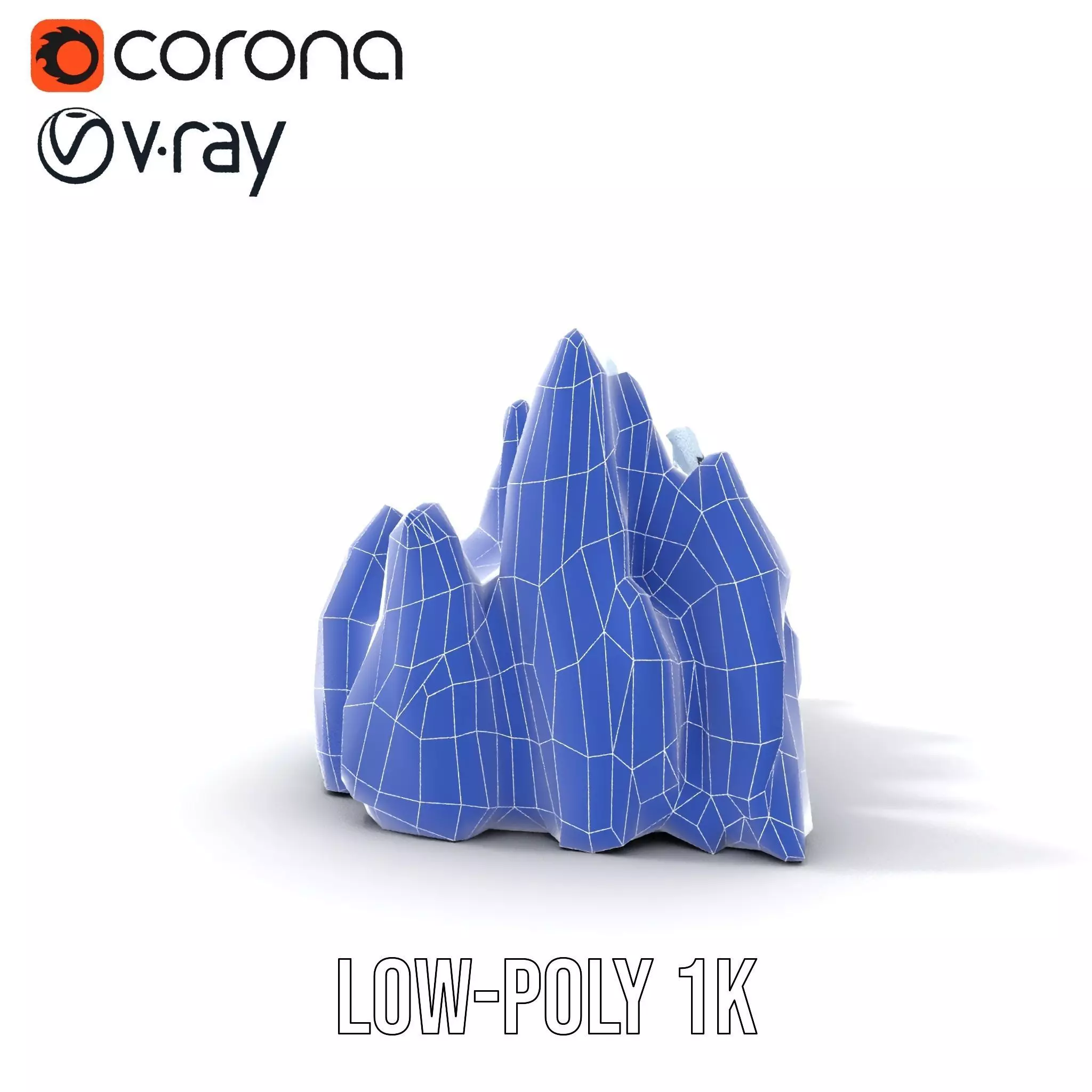 Glacier Peaks Ice model pack Low-poly 3D model_24