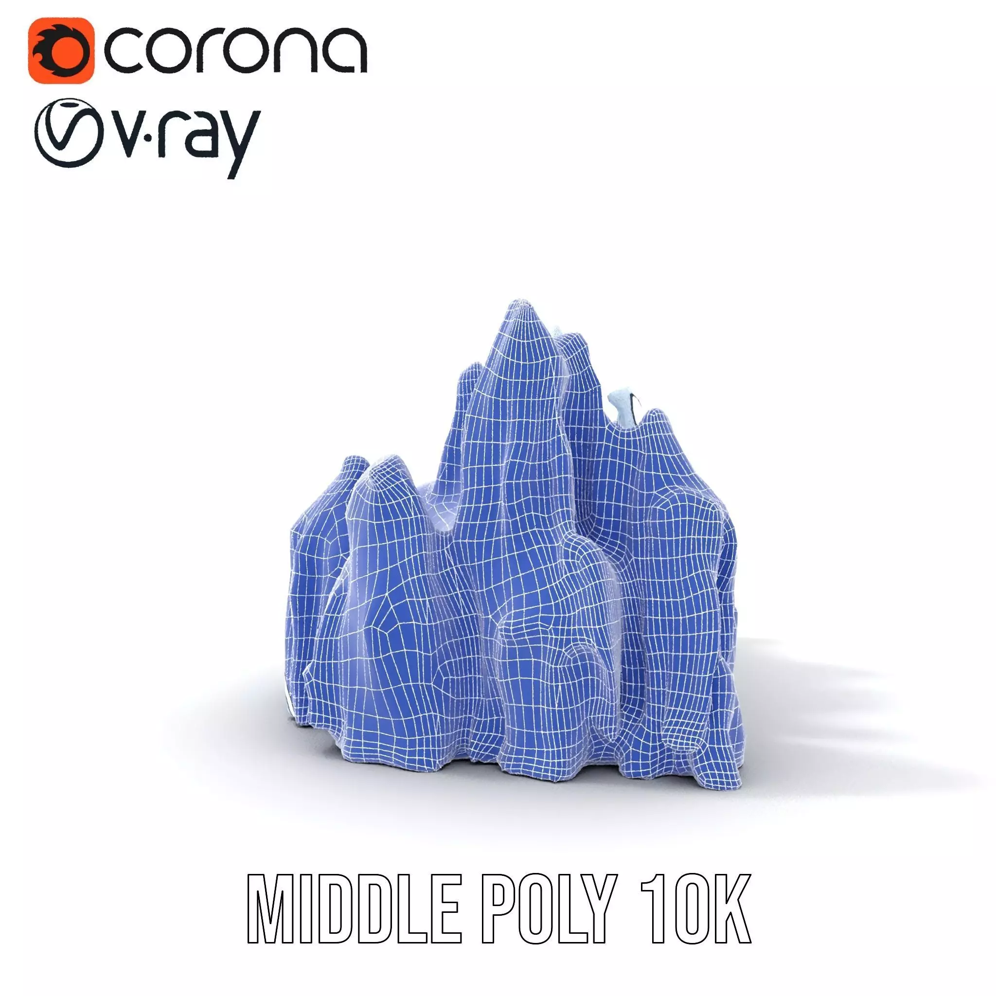 Glacier Peaks Ice model pack Low-poly 3D model_29