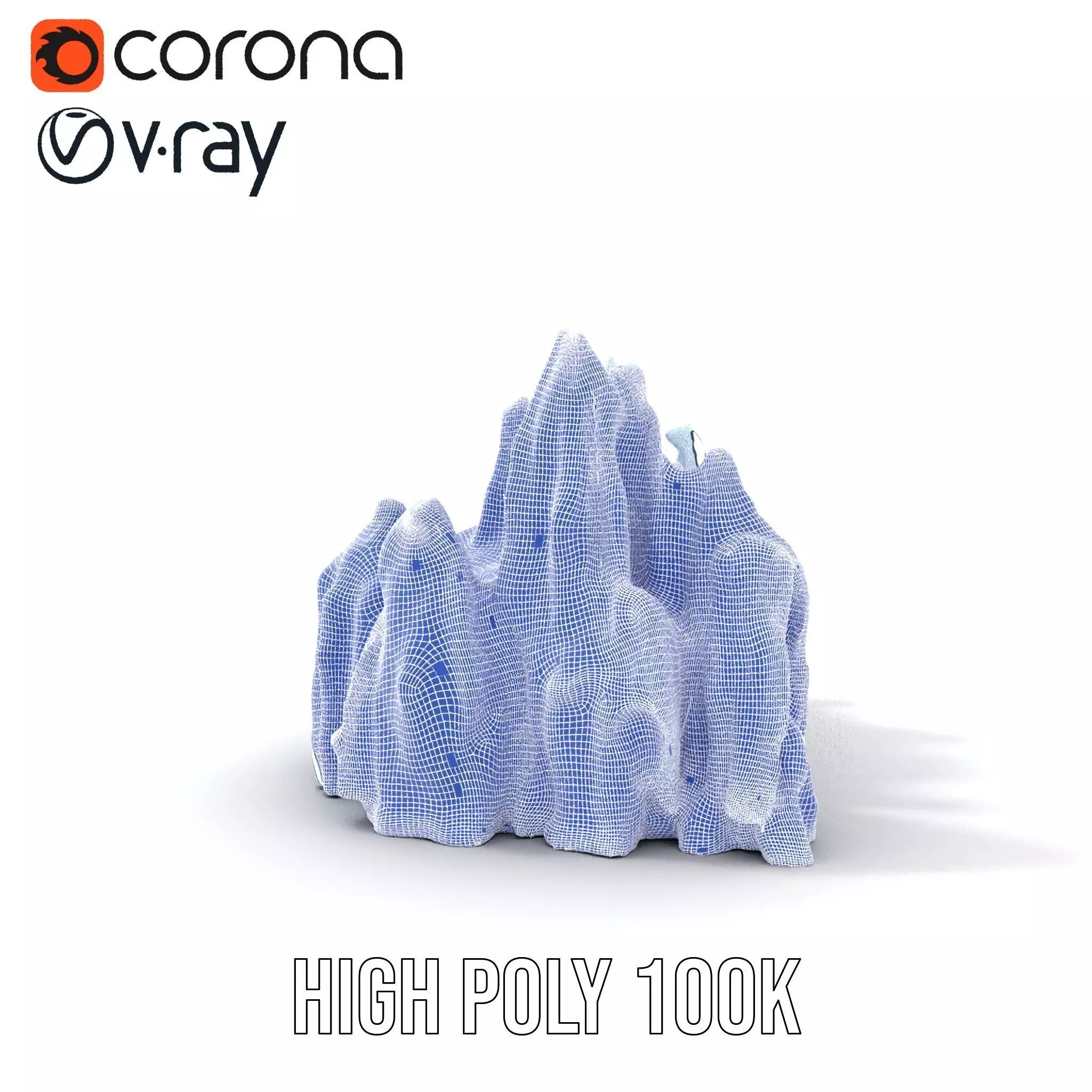 Glacier Peaks Ice model pack Low-poly 3D model_34