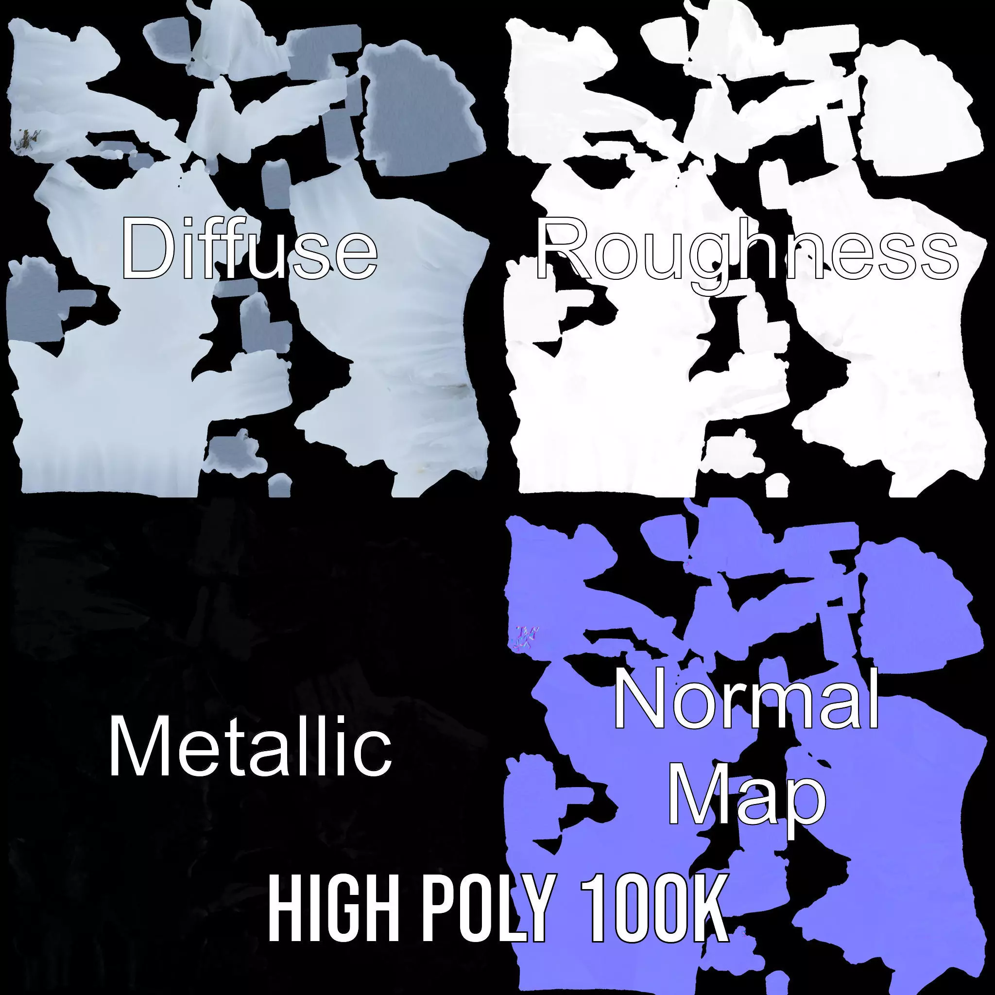 Glacier Peaks Ice model pack Low-poly 3D model_3