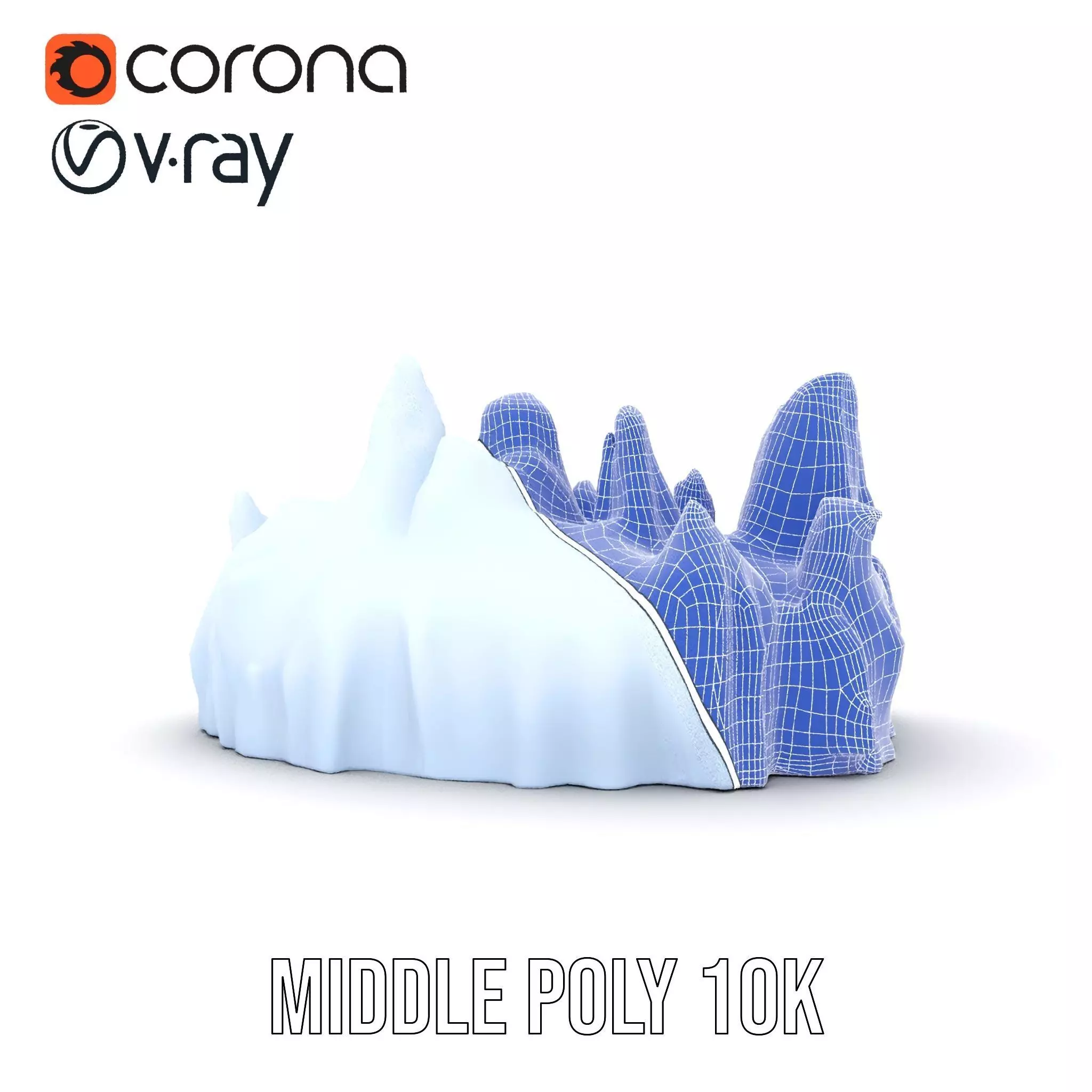 Glacier Peaks Ice model pack Low-poly 3D model_18