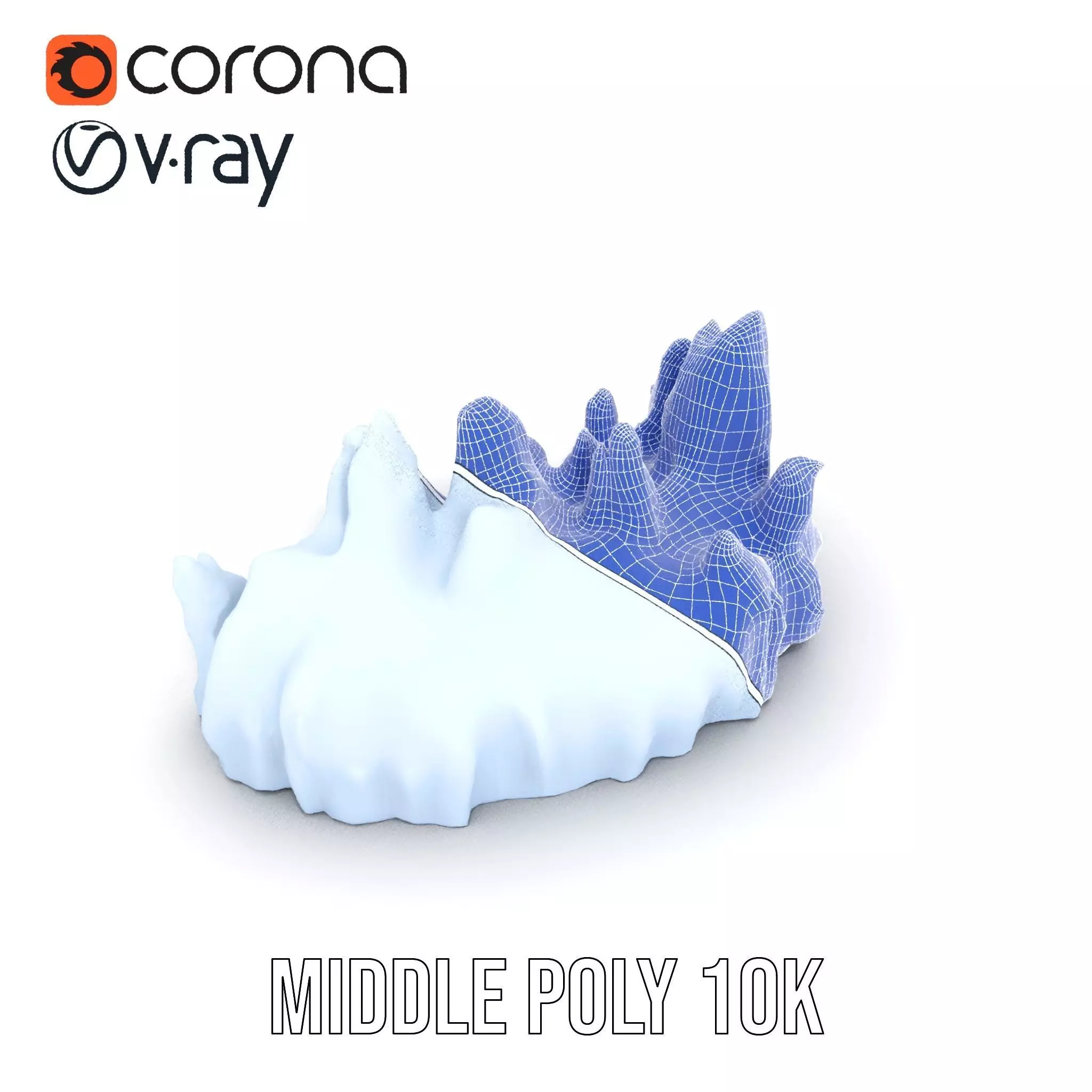 Glacier Peaks Ice model pack Low-poly 3D model_20