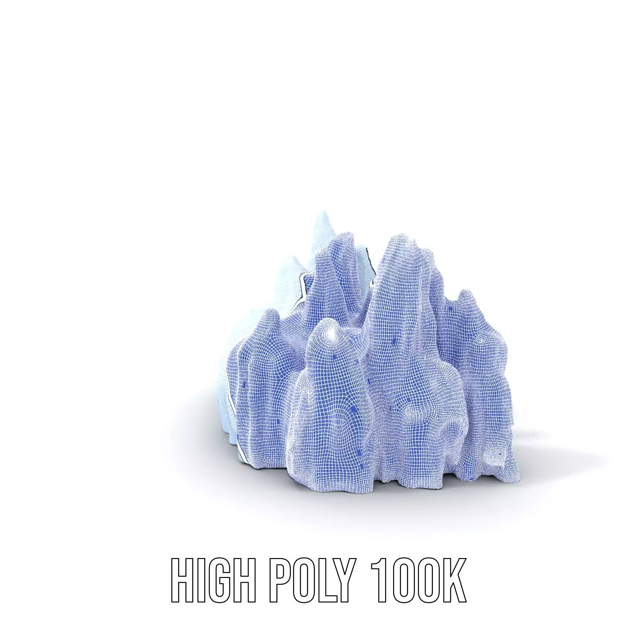 Glacier Peaks Ice model pack Low-poly 3D model_4
