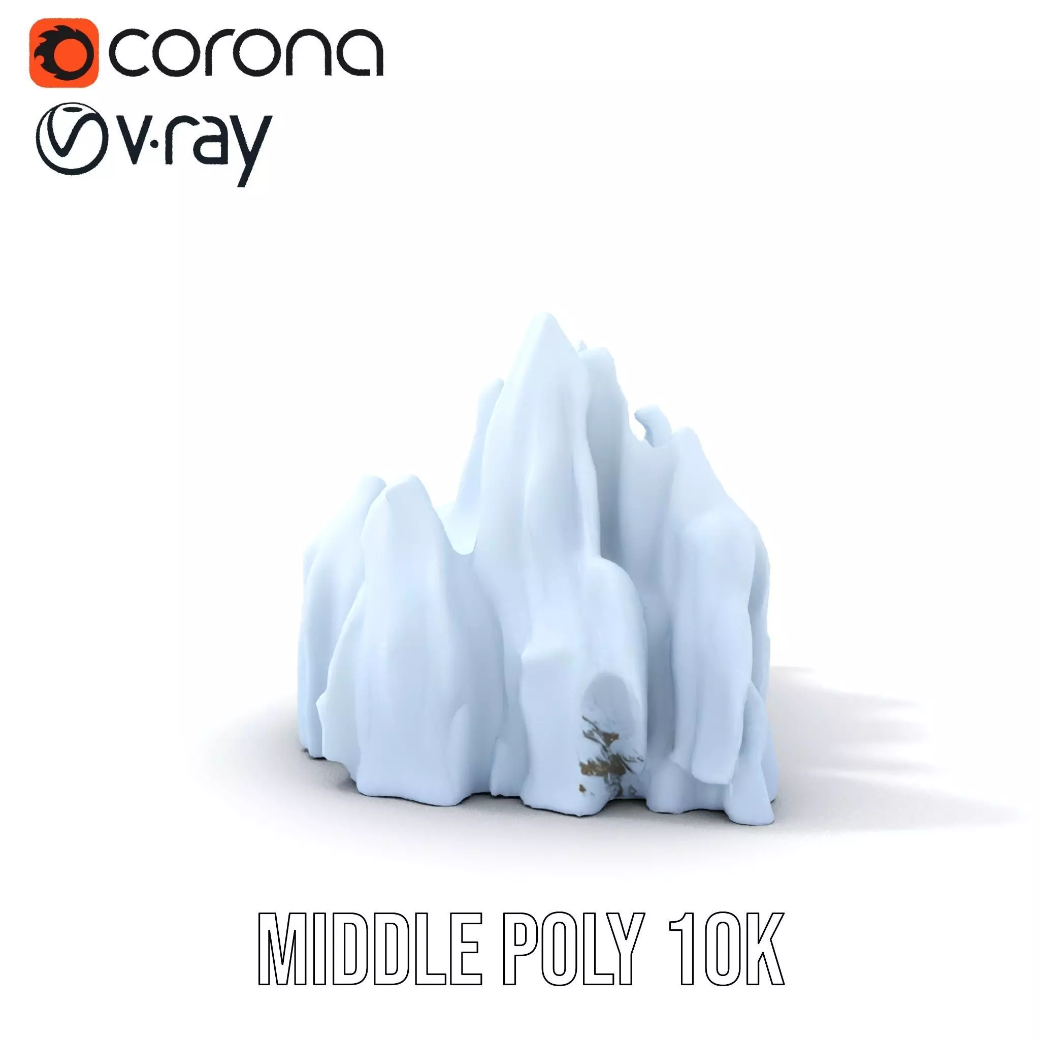 Glacier Peaks Ice model pack Low-poly 3D model_13