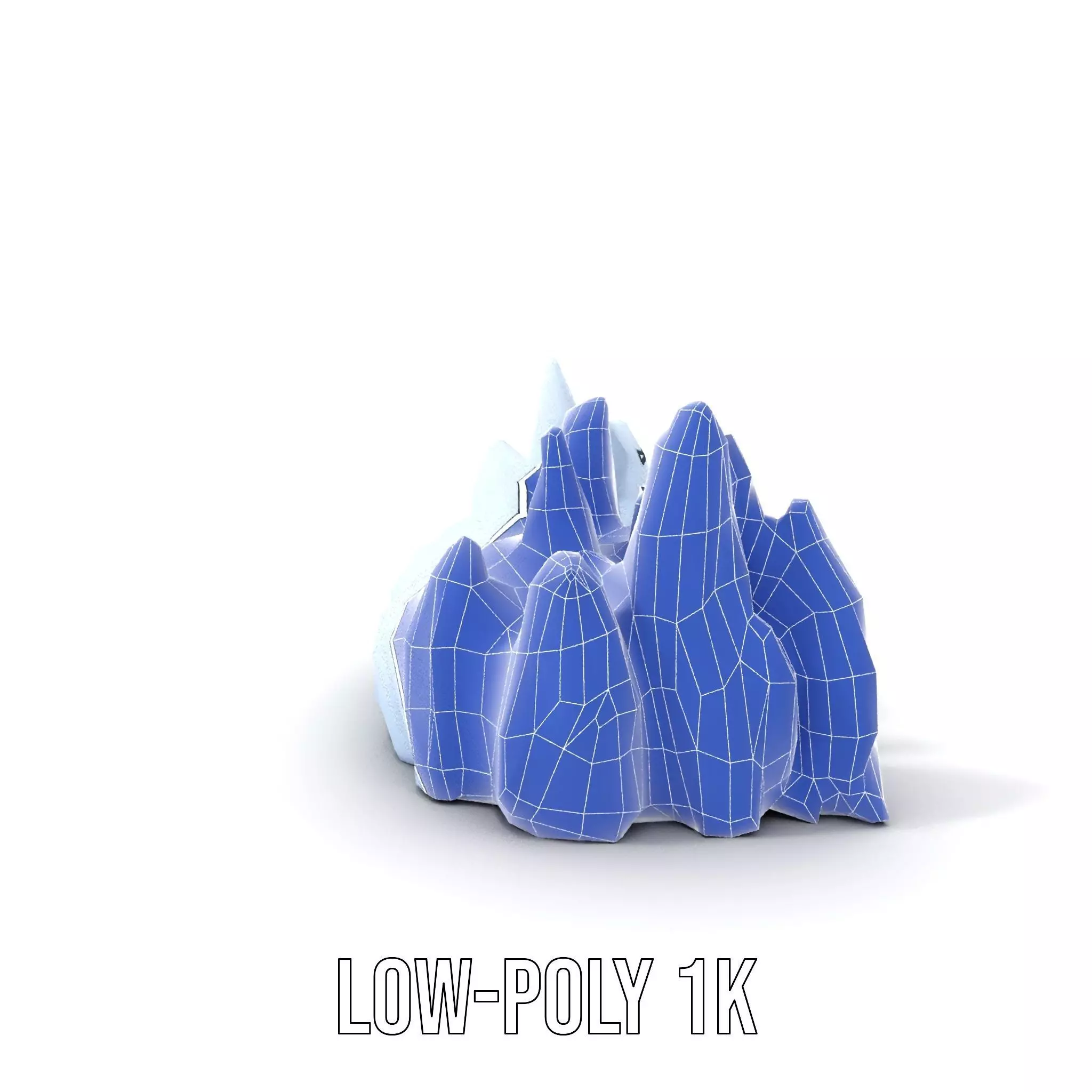 Glacier Peaks Ice model pack Low-poly 3D model_12