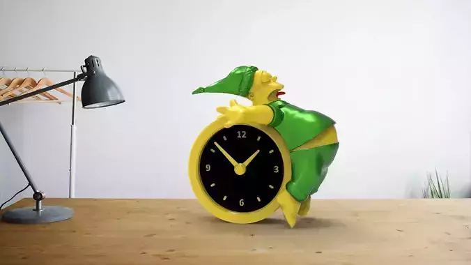 Simpson desk clock
