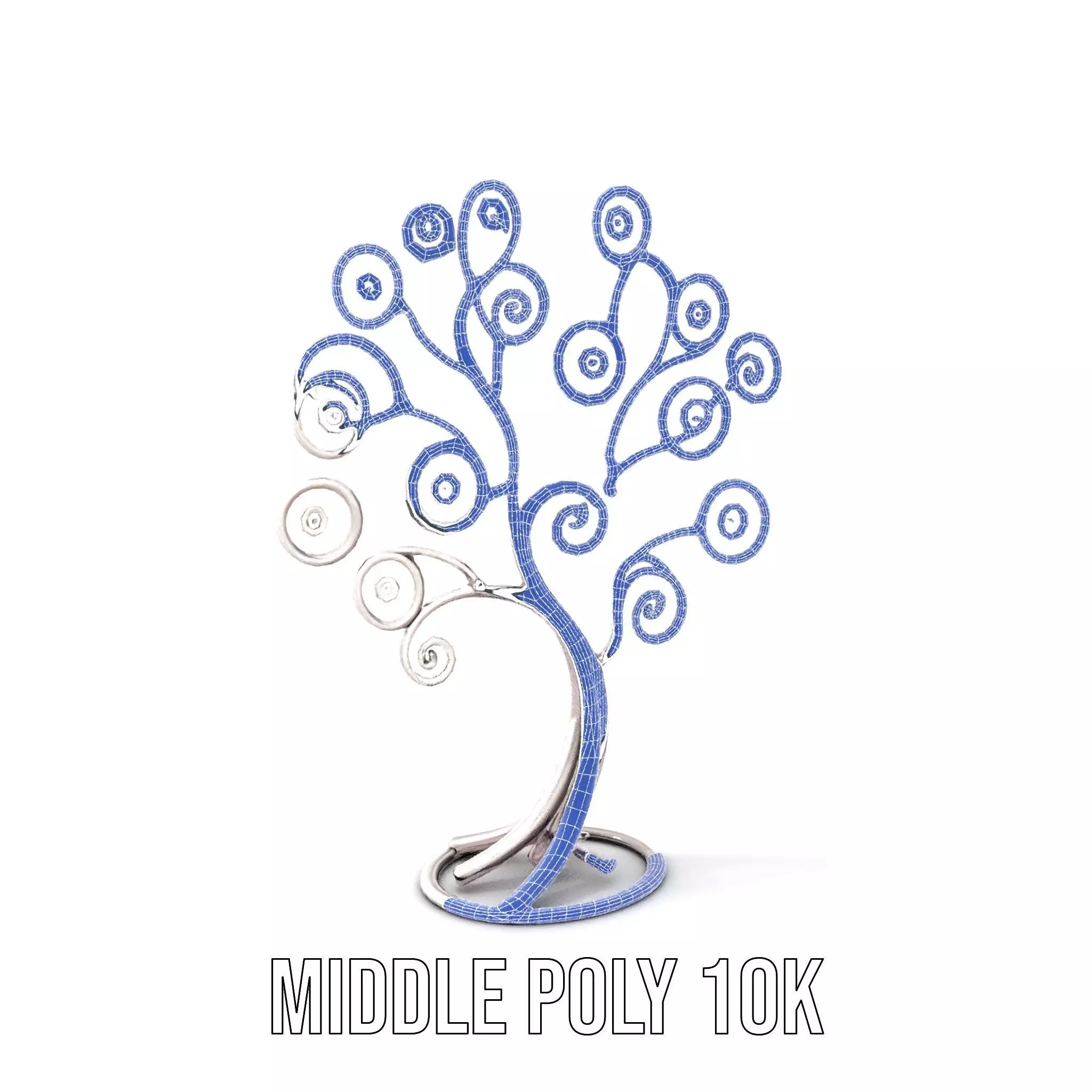 Elegant Spiral Tree model pack Low-poly 3D model_13