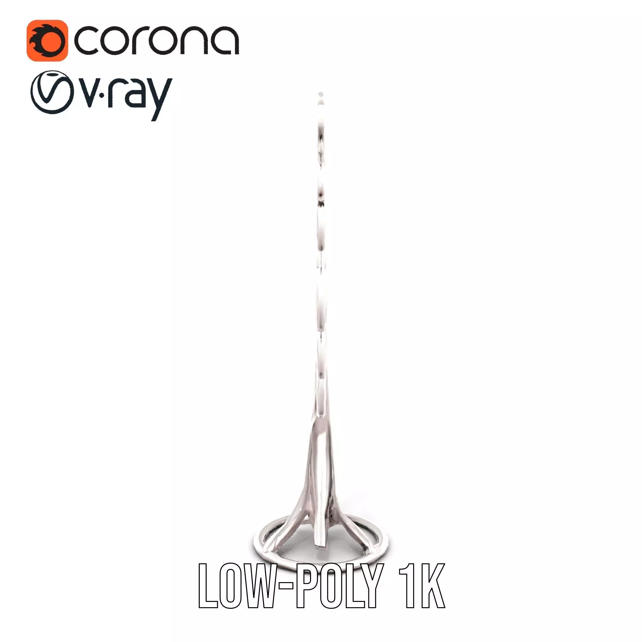 Elegant Spiral Tree model pack Low-poly 3D model_22