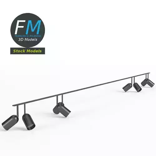 Studio light ceiling frame rig 3D model