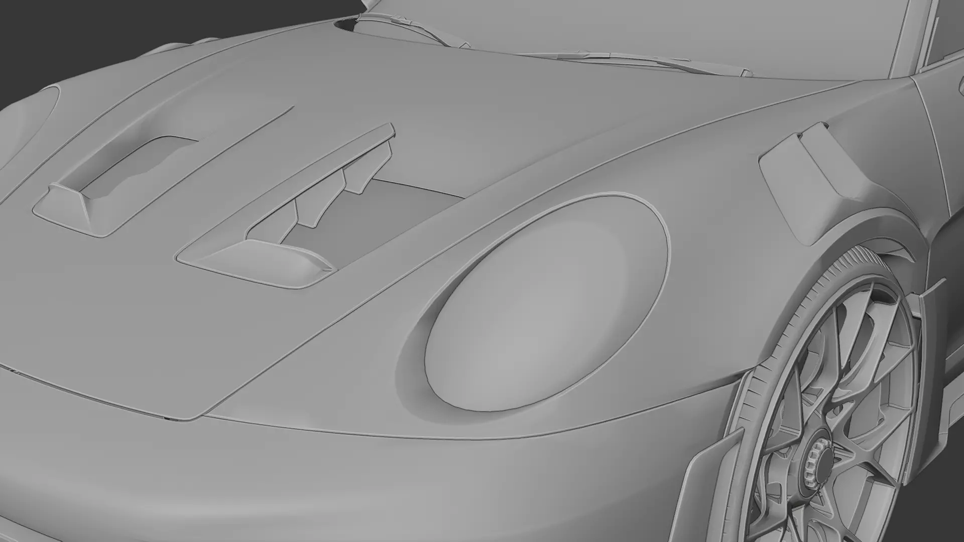 Porsche GT3 RS 3D print model_4