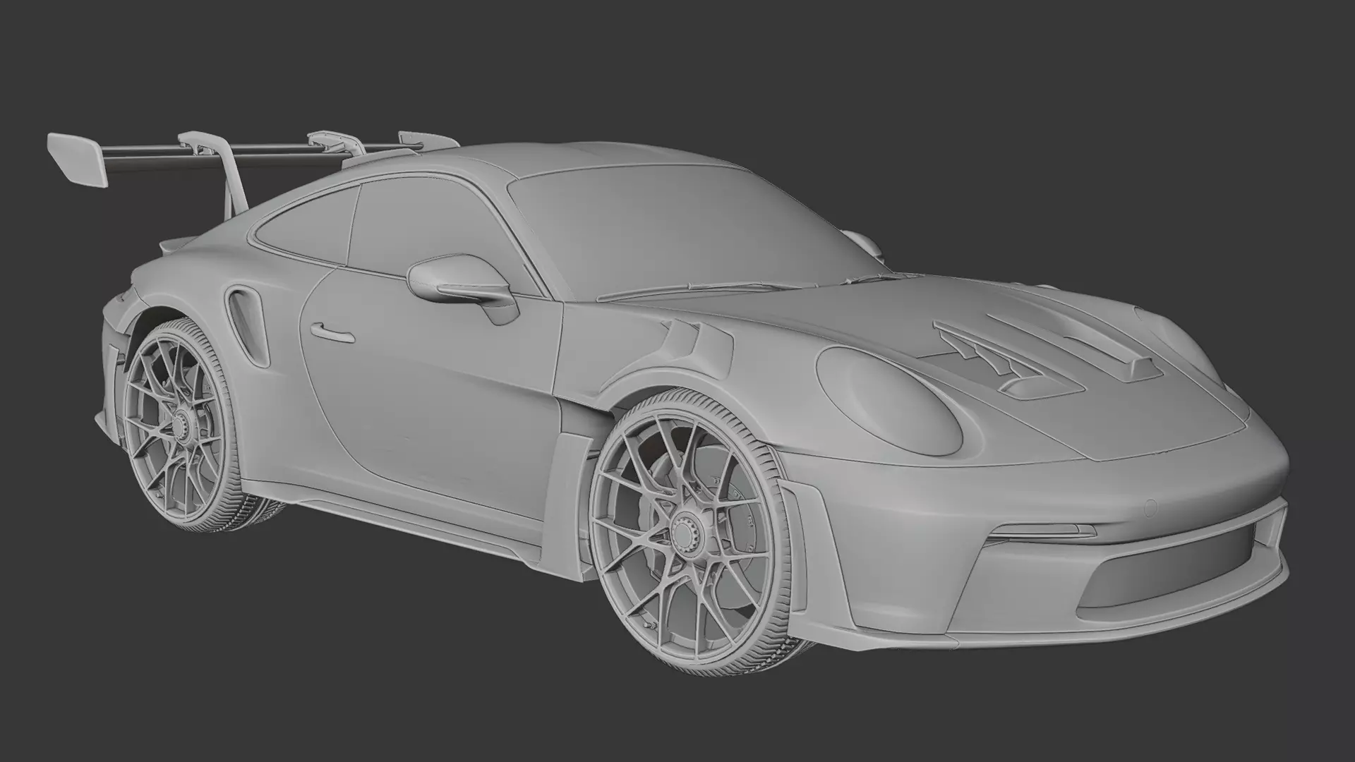 Porsche GT3 RS 3D print model_8