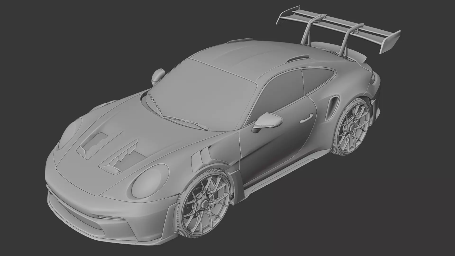 Porsche GT3 RS 3D print model_0
