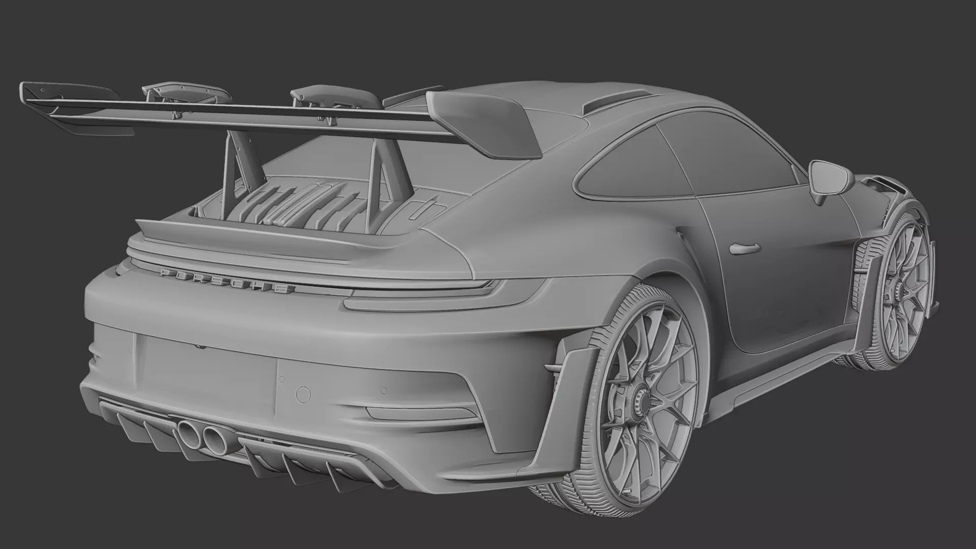 Porsche GT3 RS 3D print model_5