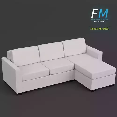 Angular couch sofa