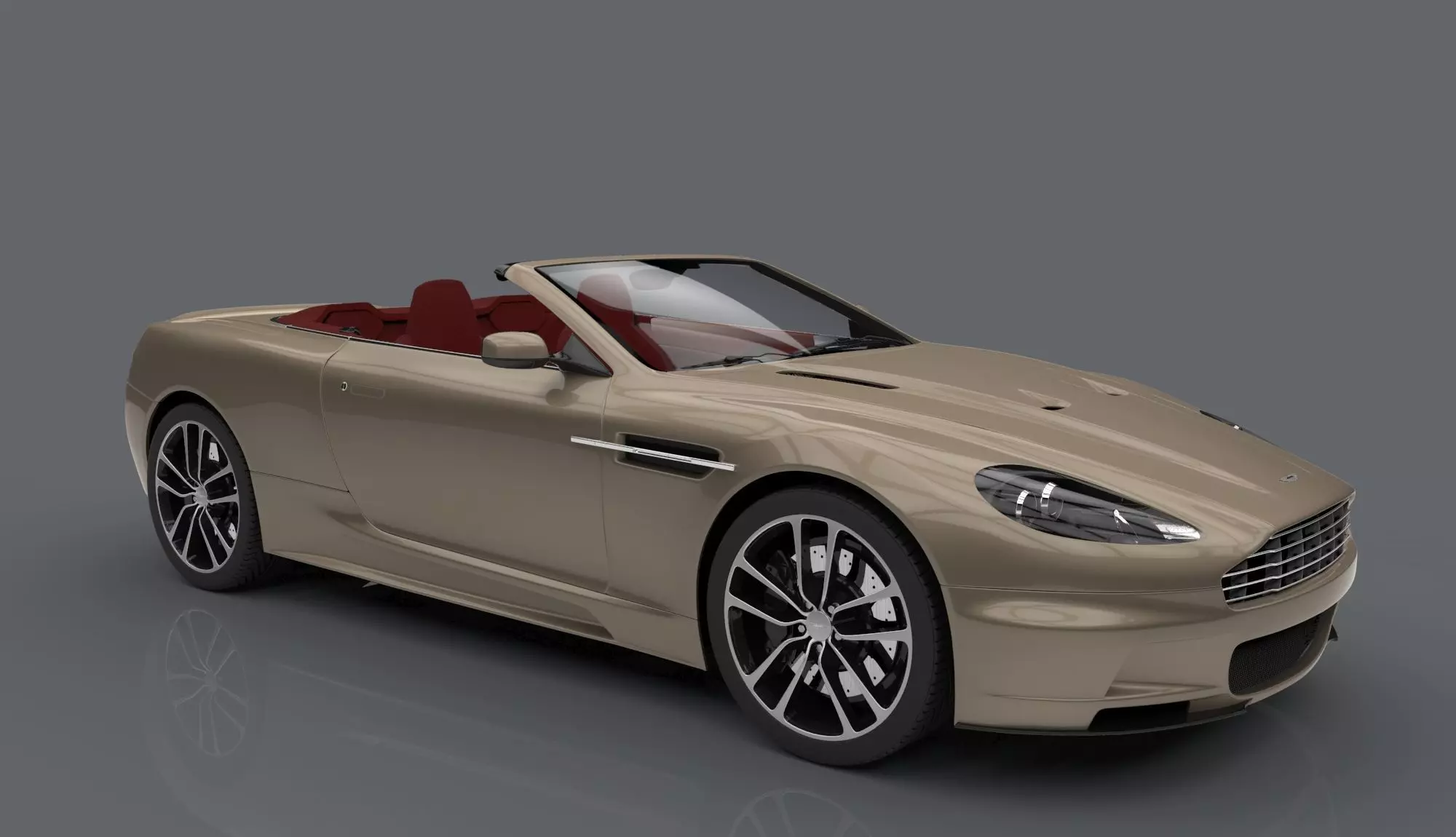 Aston Martin 3ds Max 3D Model with Renders 3D model_3