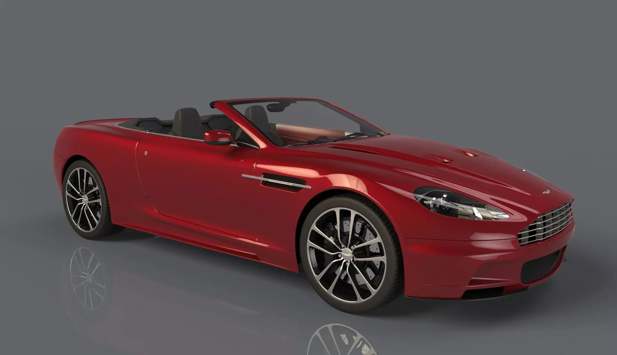 Aston Martin 3ds Max 3D Model with Renders 3D model_5
