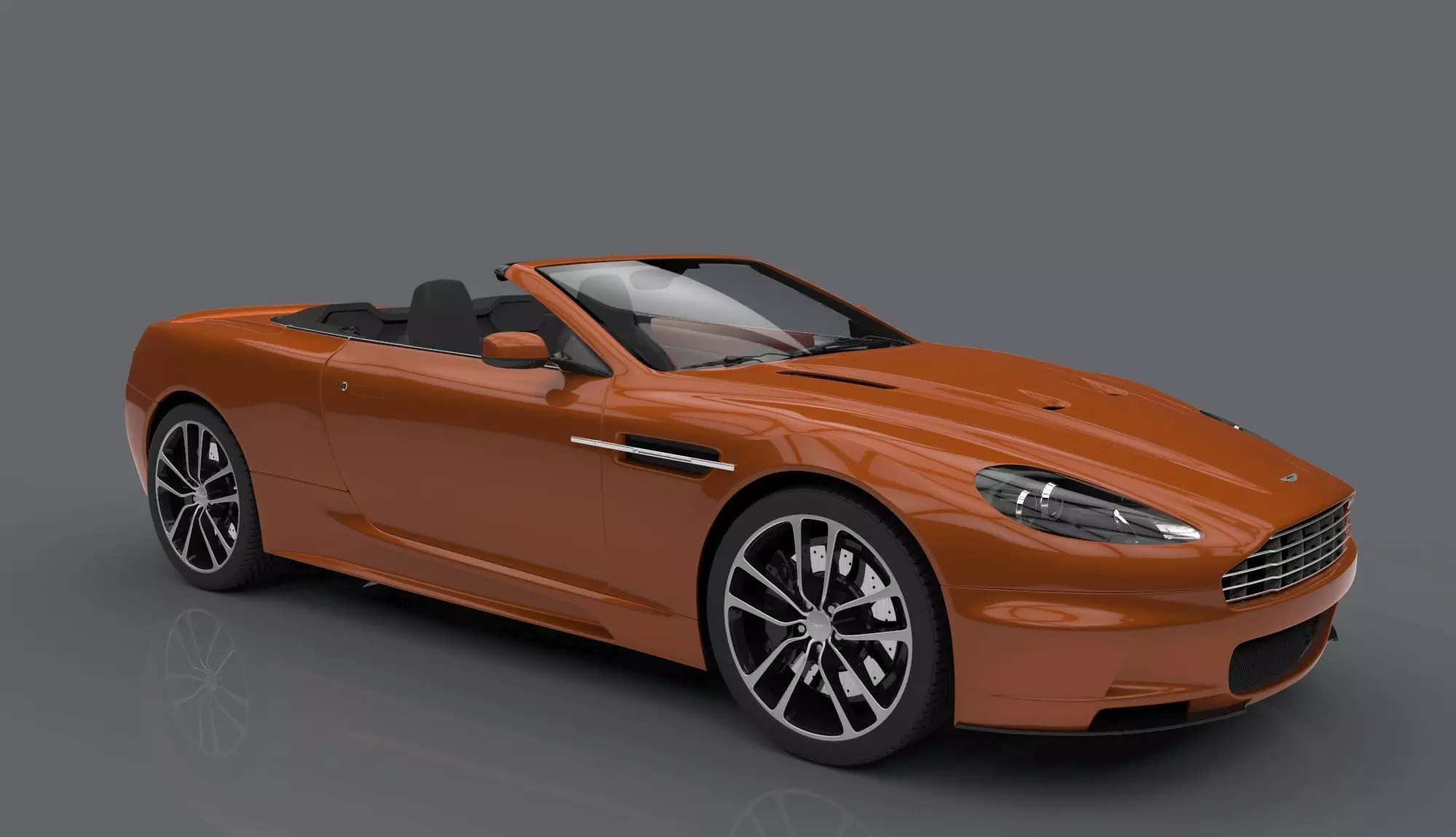 Aston Martin 3ds Max 3D Model with Renders 3D model_4