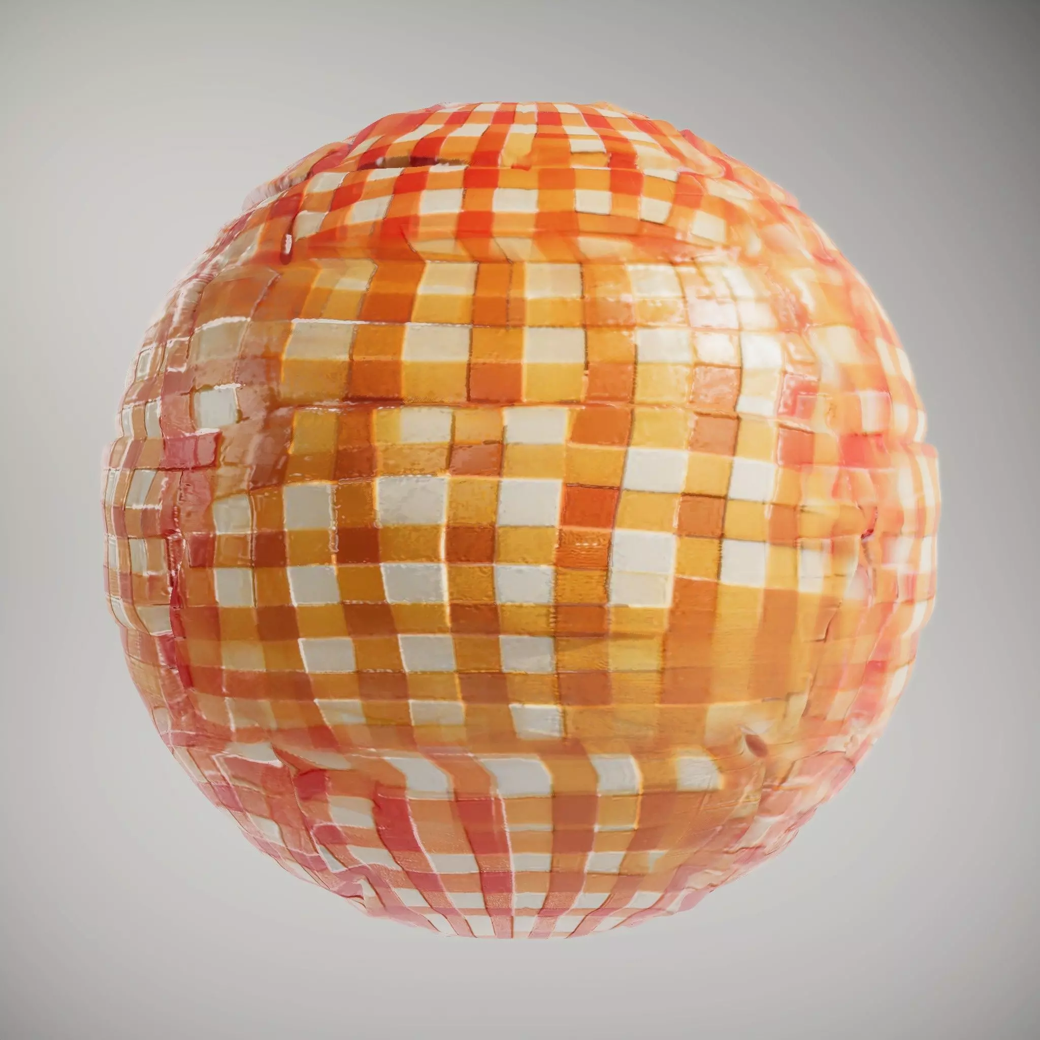 Vibrant Checkered Fabric HQ PBR Textures Set Texture_0