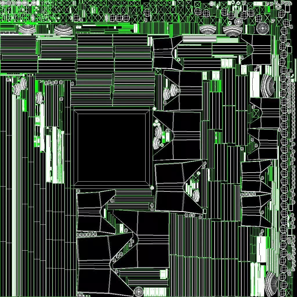 Telecommunication Antenna Tower Low-poly 3D model_18