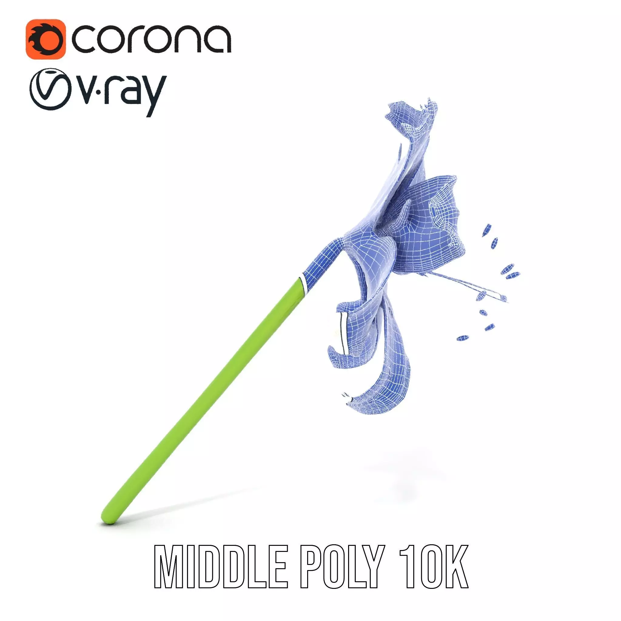 Elegant White Lily model pack Low-poly 3D model_31