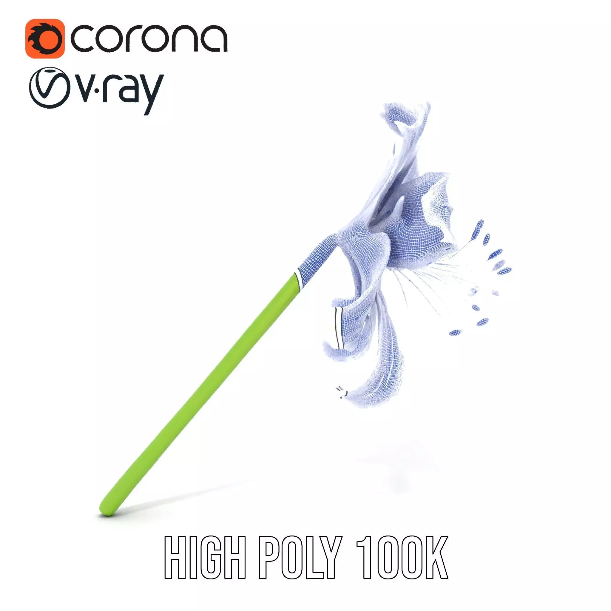 Elegant White Lily model pack Low-poly 3D model_35