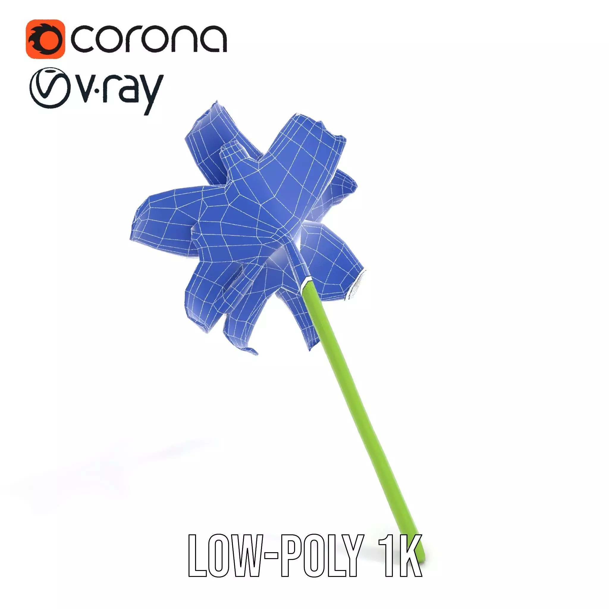 Elegant White Lily model pack Low-poly 3D model_23