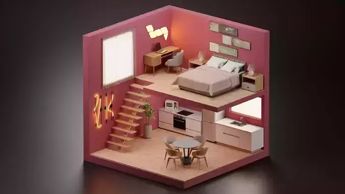 Doublefloor apartment