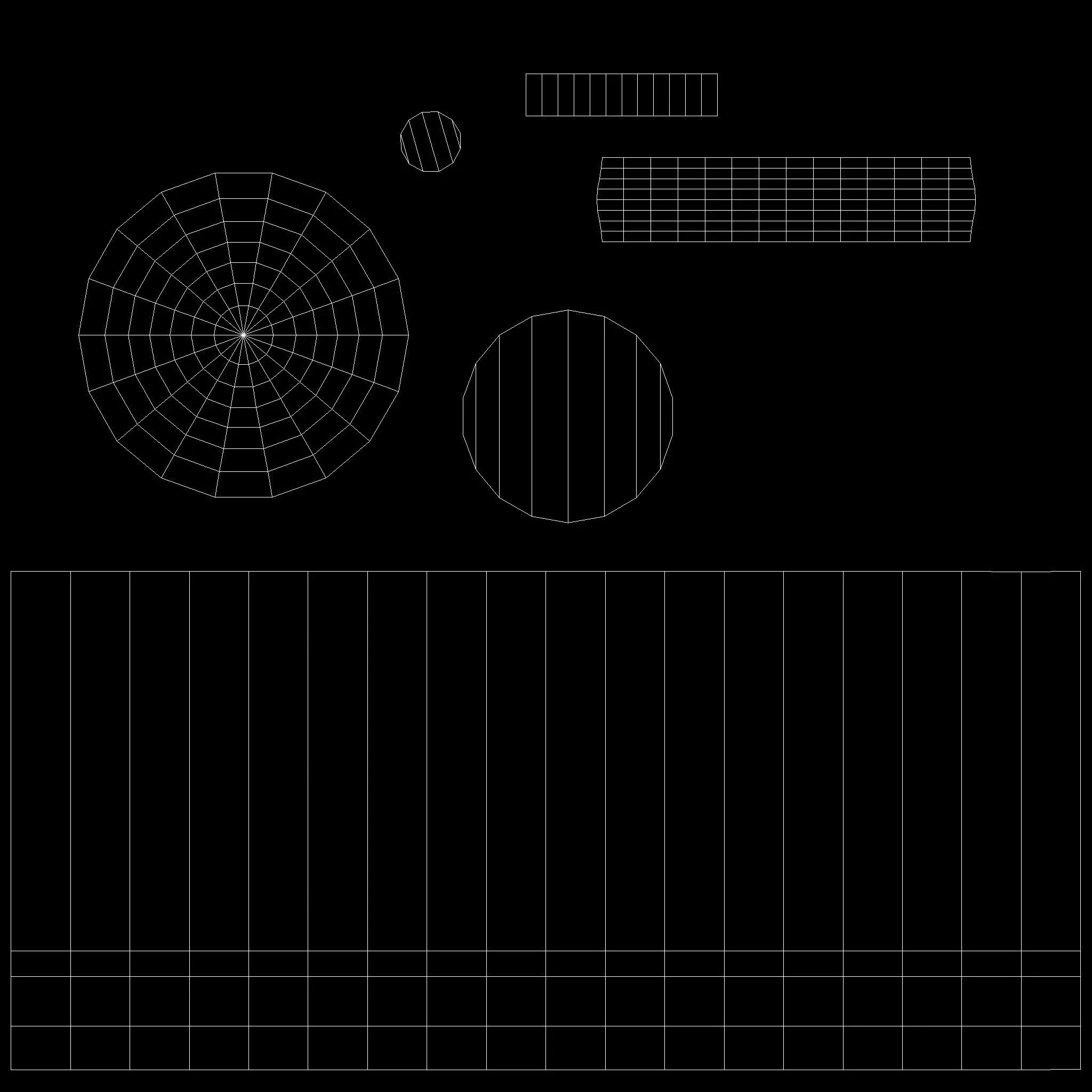 Concrete Bollard Low-poly 3D model_12