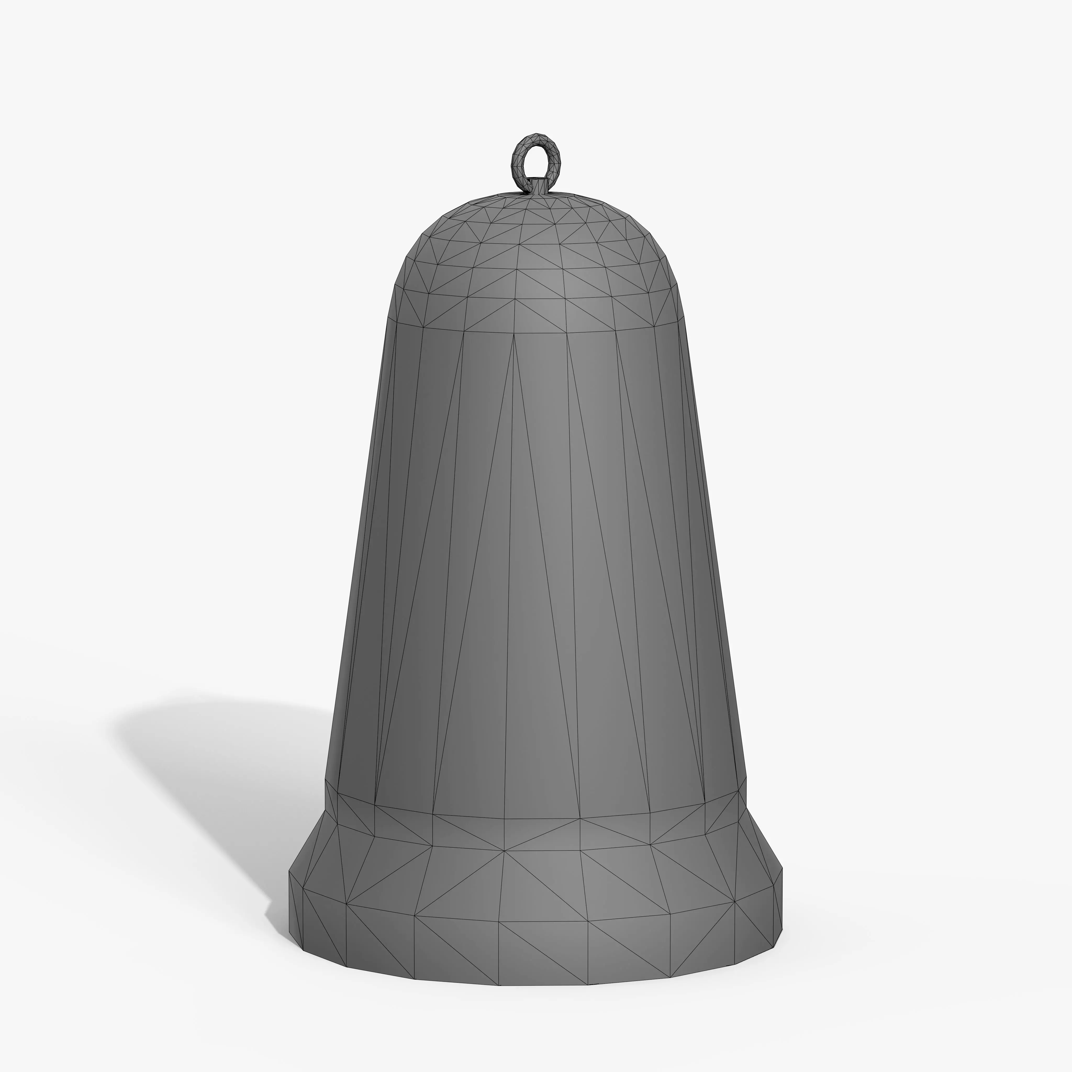 Concrete Bollard Low-poly 3D model_9
