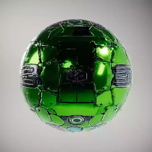 Futuristic SciFi Panel HQ PBR Textures Set