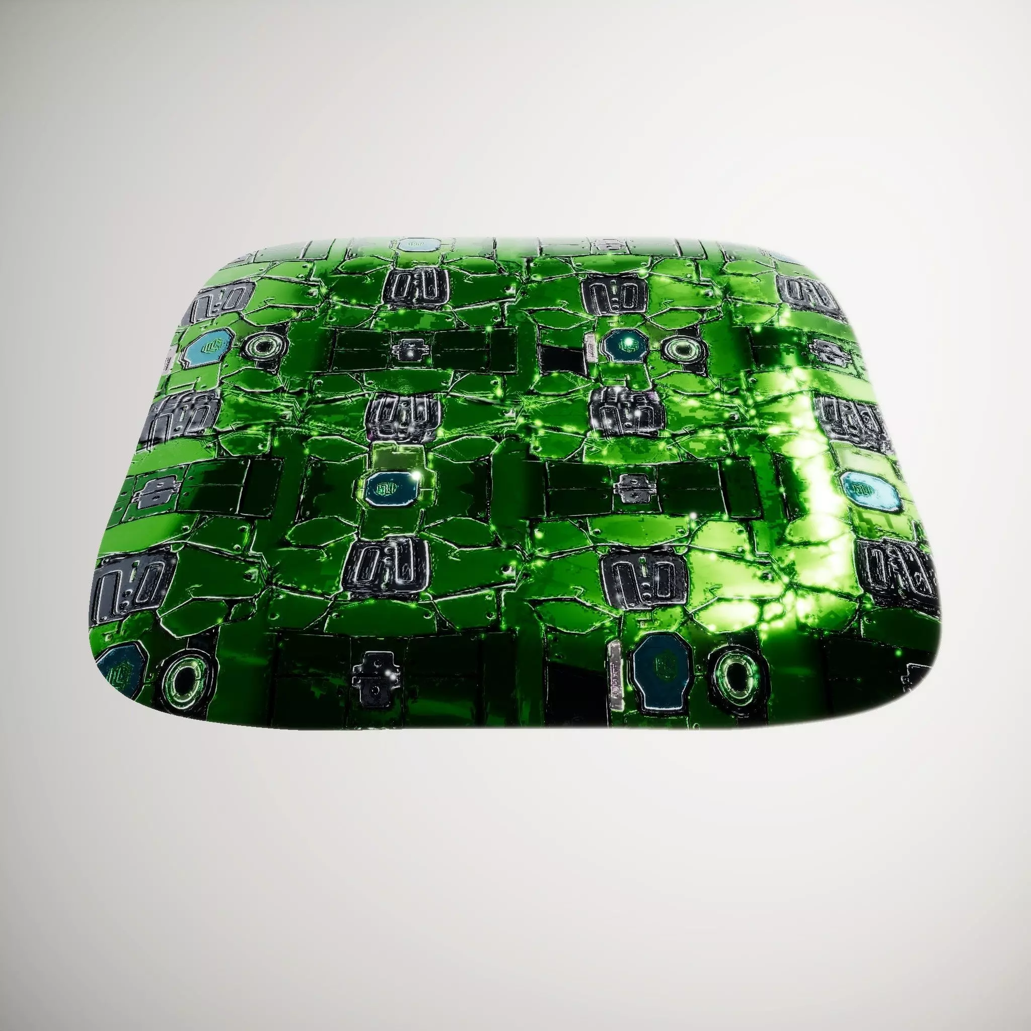 Futuristic SciFi Panel HQ PBR Textures Set Texture_4