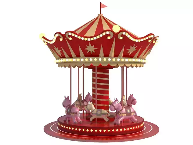 merry-go-round ride 3D model
