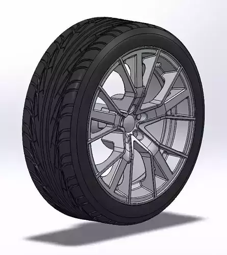 Rim with tire 1-18