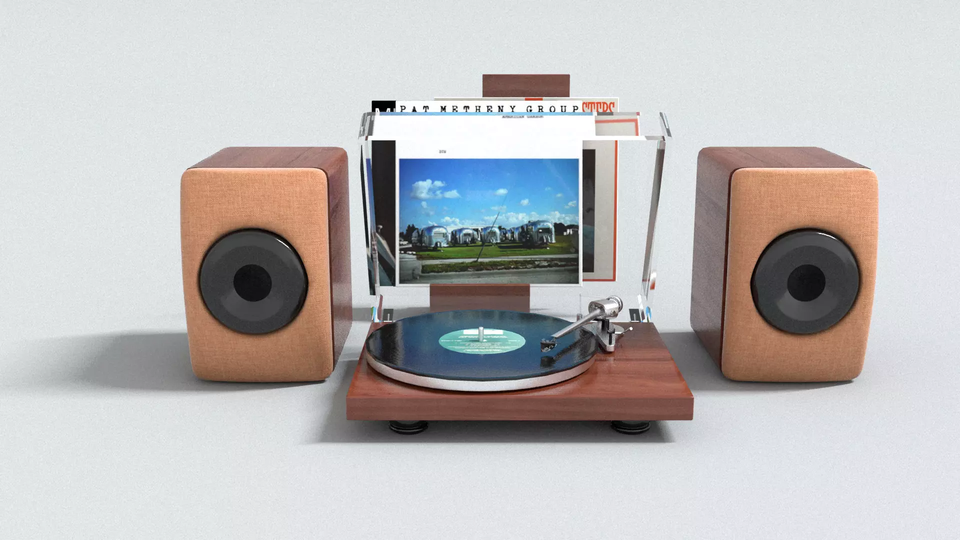 laos Record Player Low-poly 3D model
