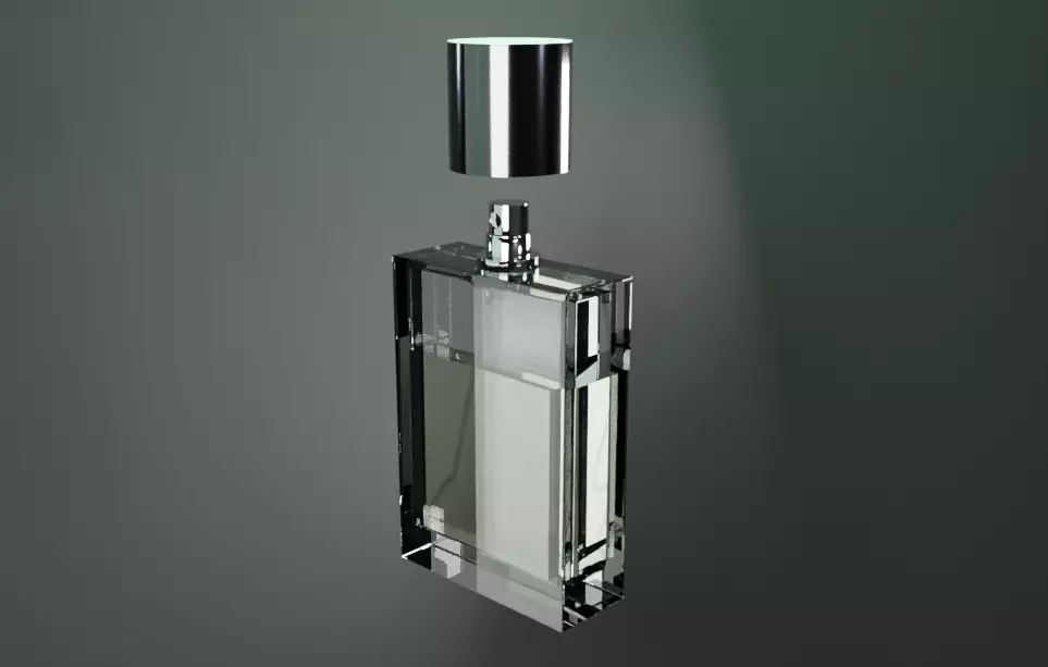 Realistic perfume bottle  3D model_0
