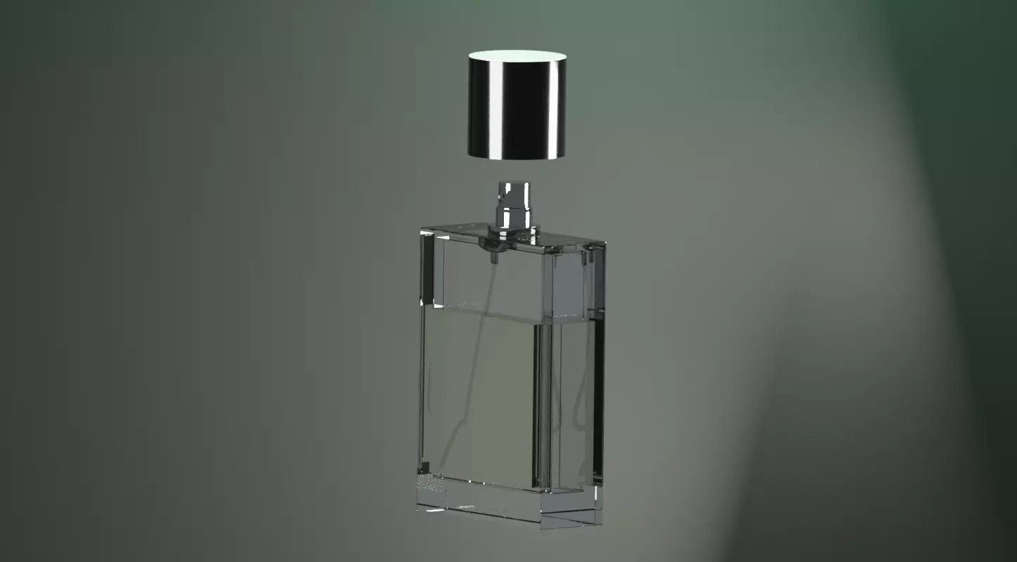 Realistic perfume bottle  3D model_1