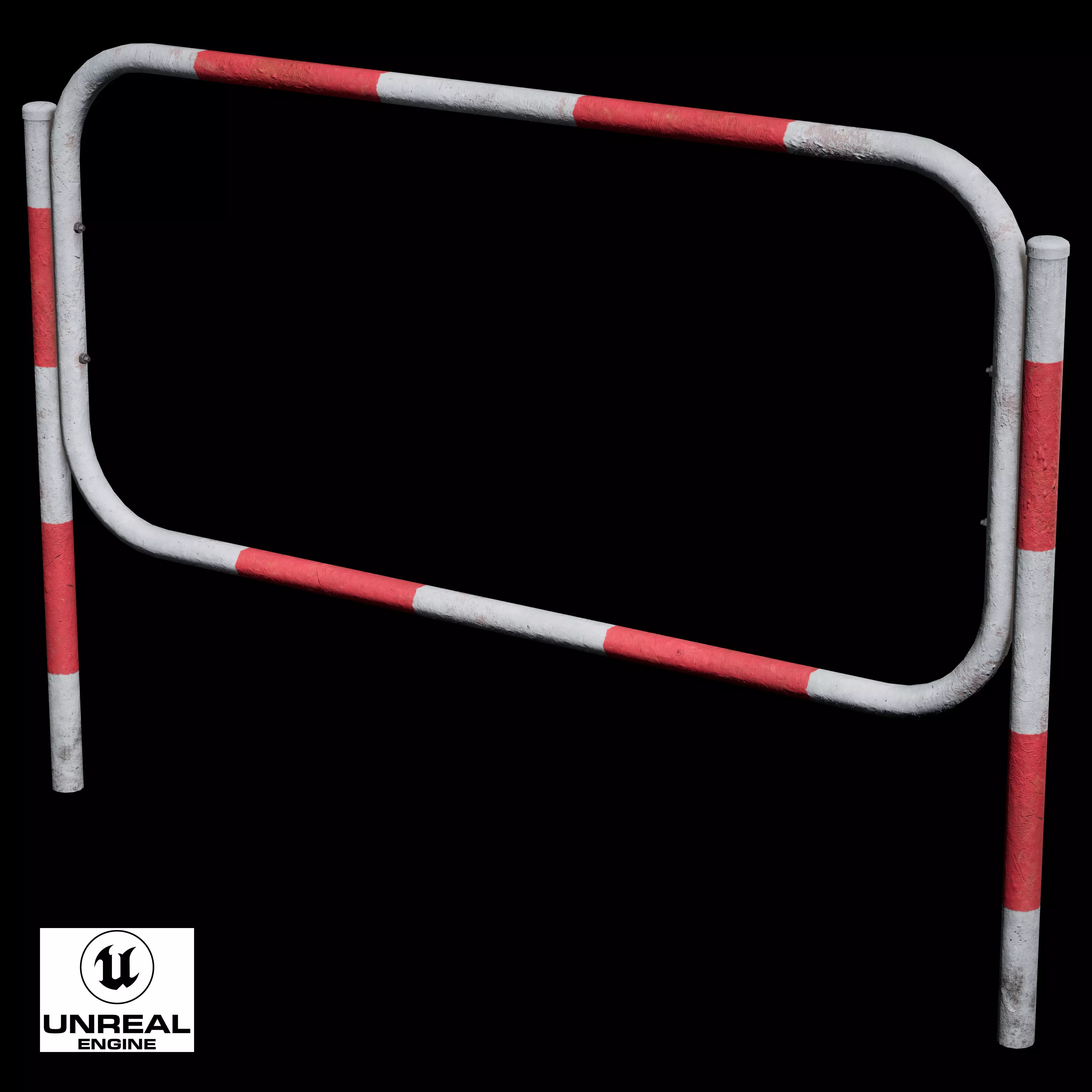 Guardrail A Low-poly 3D model_13