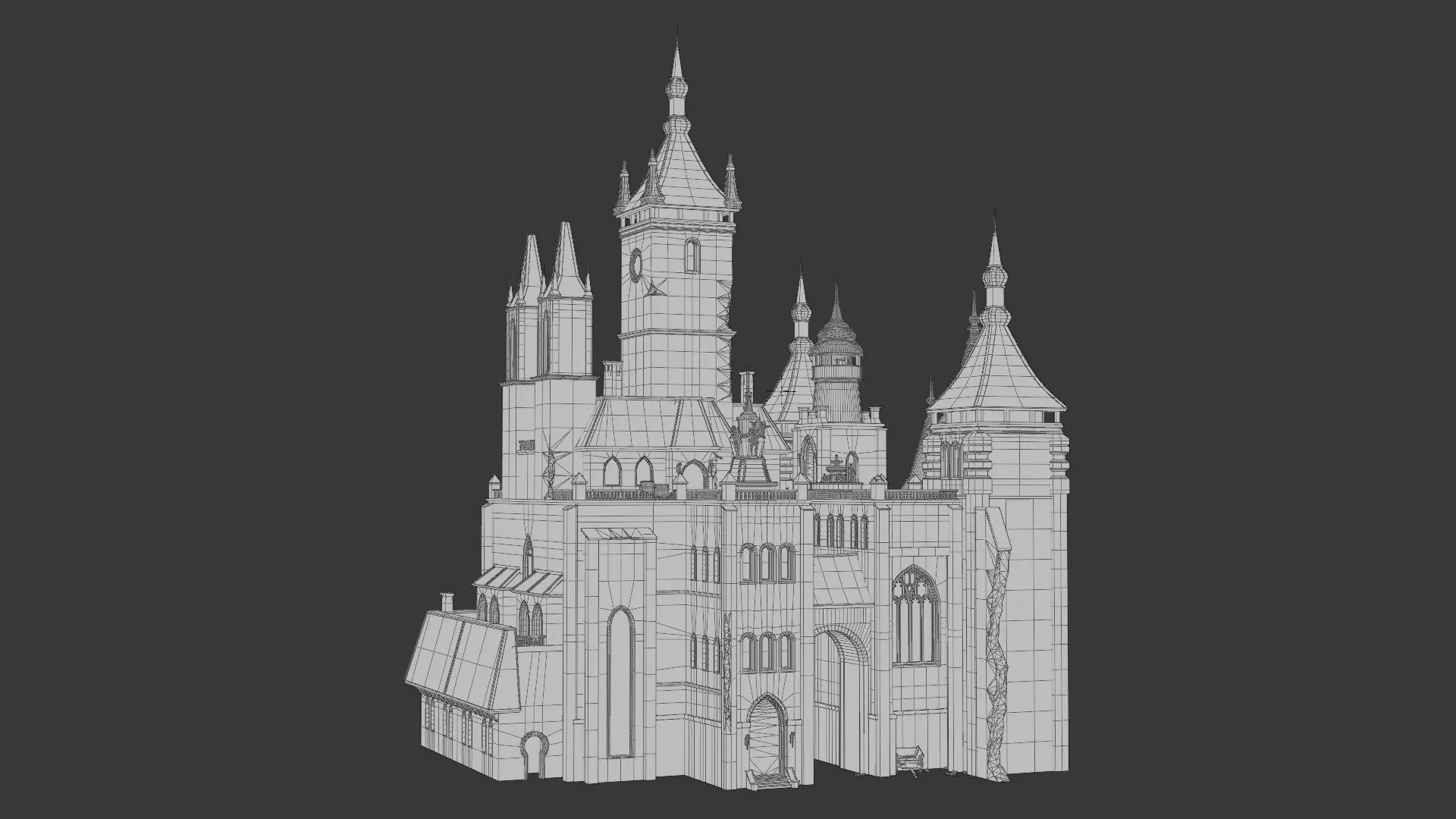 Dark Fantasy House LG A 3D model_1