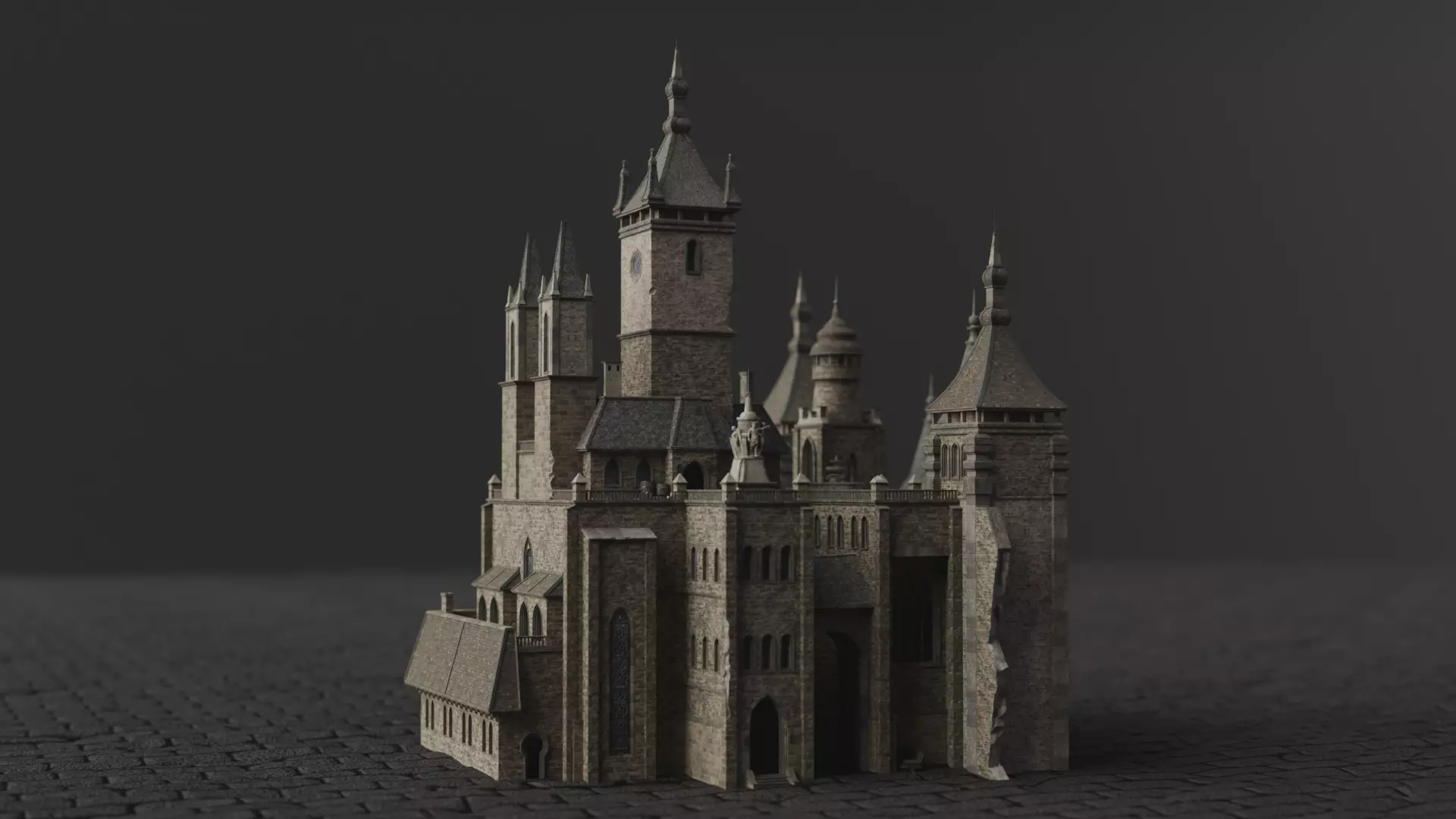 Dark Fantasy House LG A 3D model_0