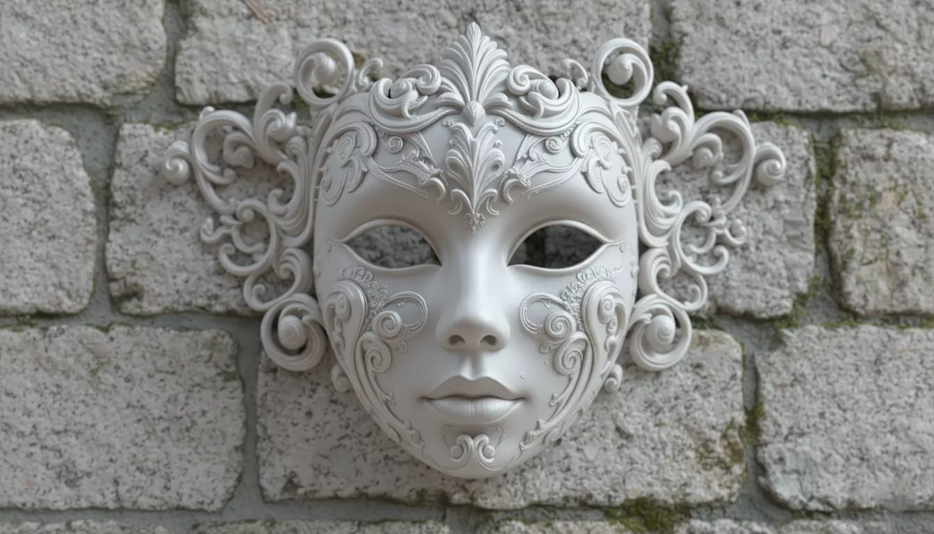 Venetian Full Face Masquerade Mask Ornamental 3D Printable 3D print model_3