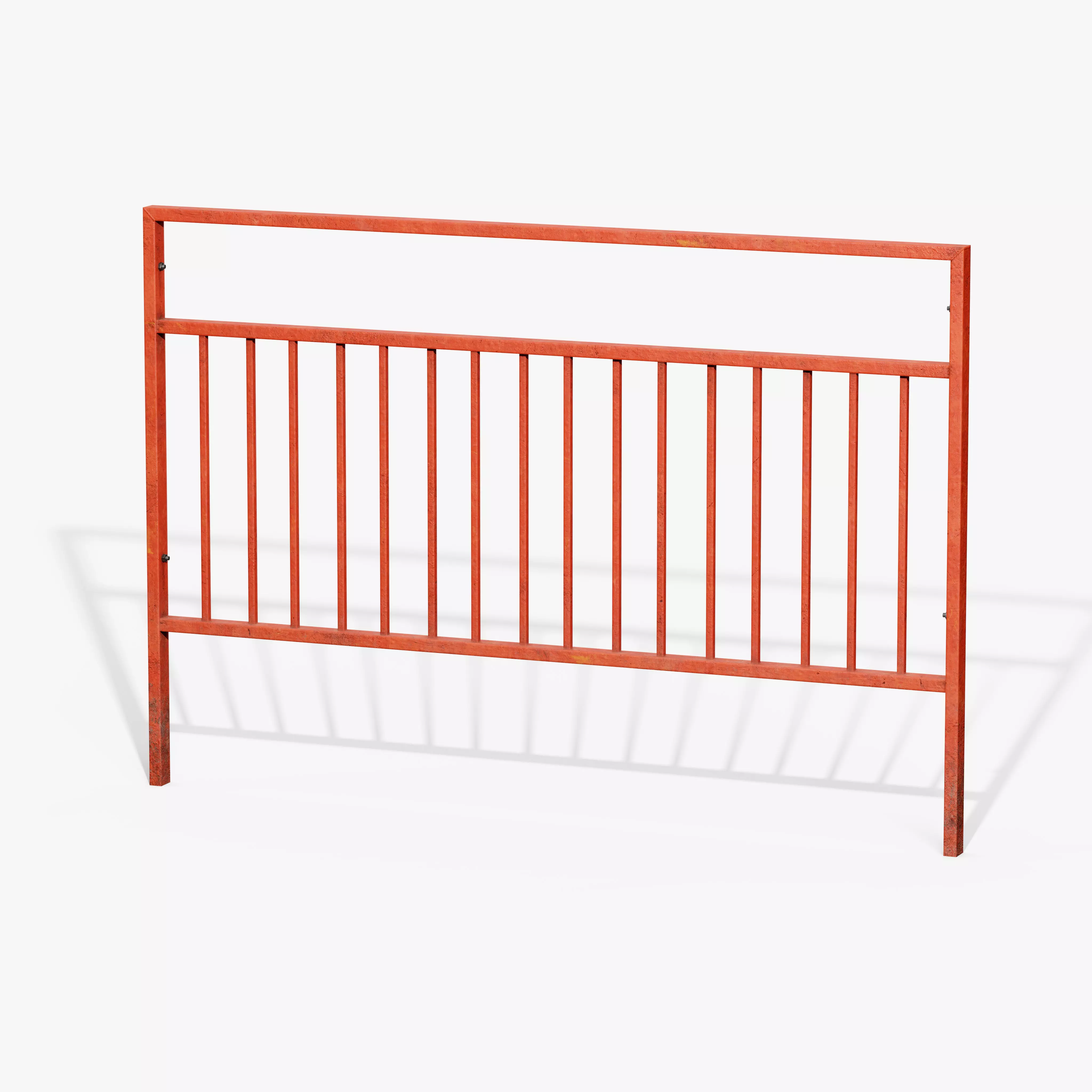 Guardrail B Low-poly 3D model_8