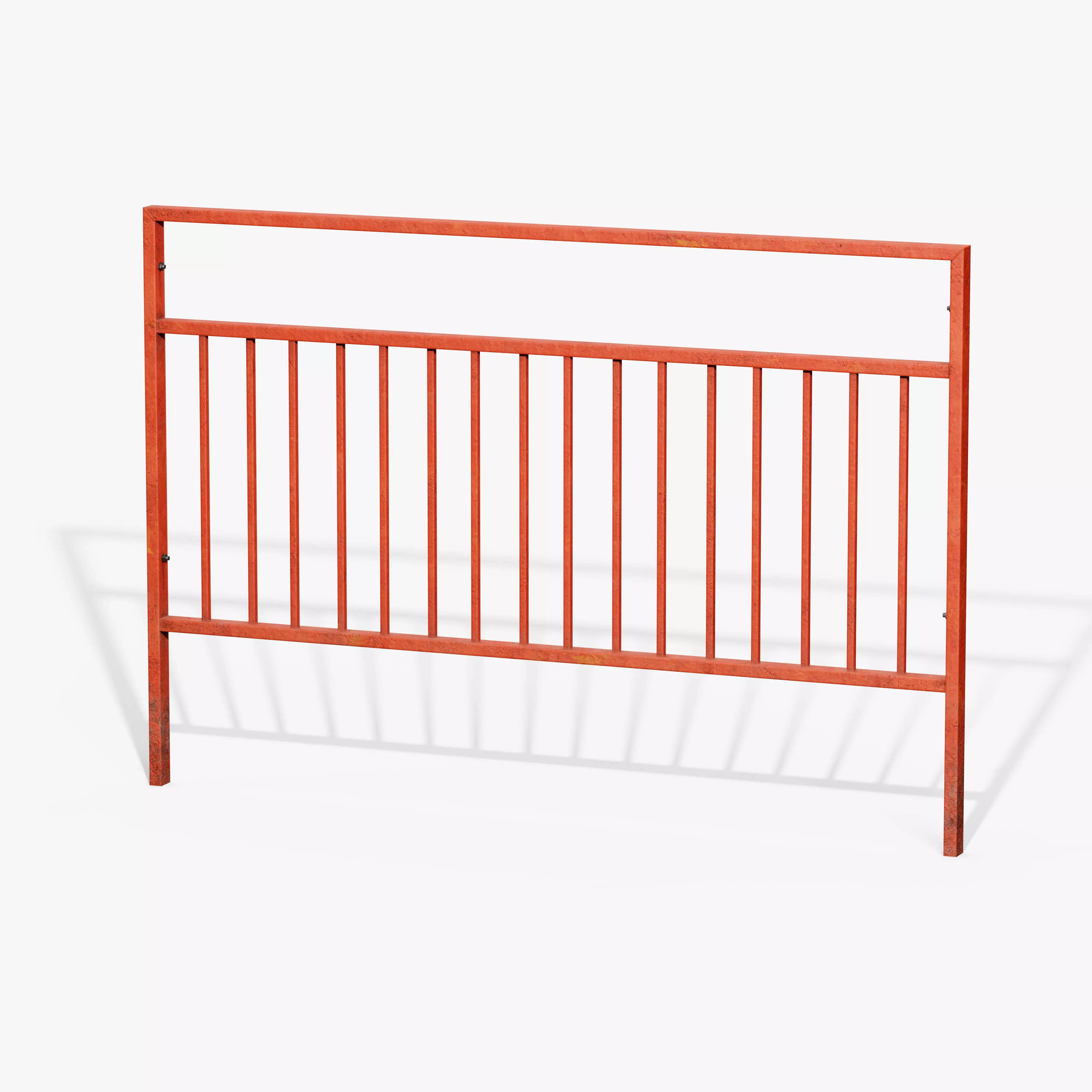 Guardrail B Low-poly 3D model_4