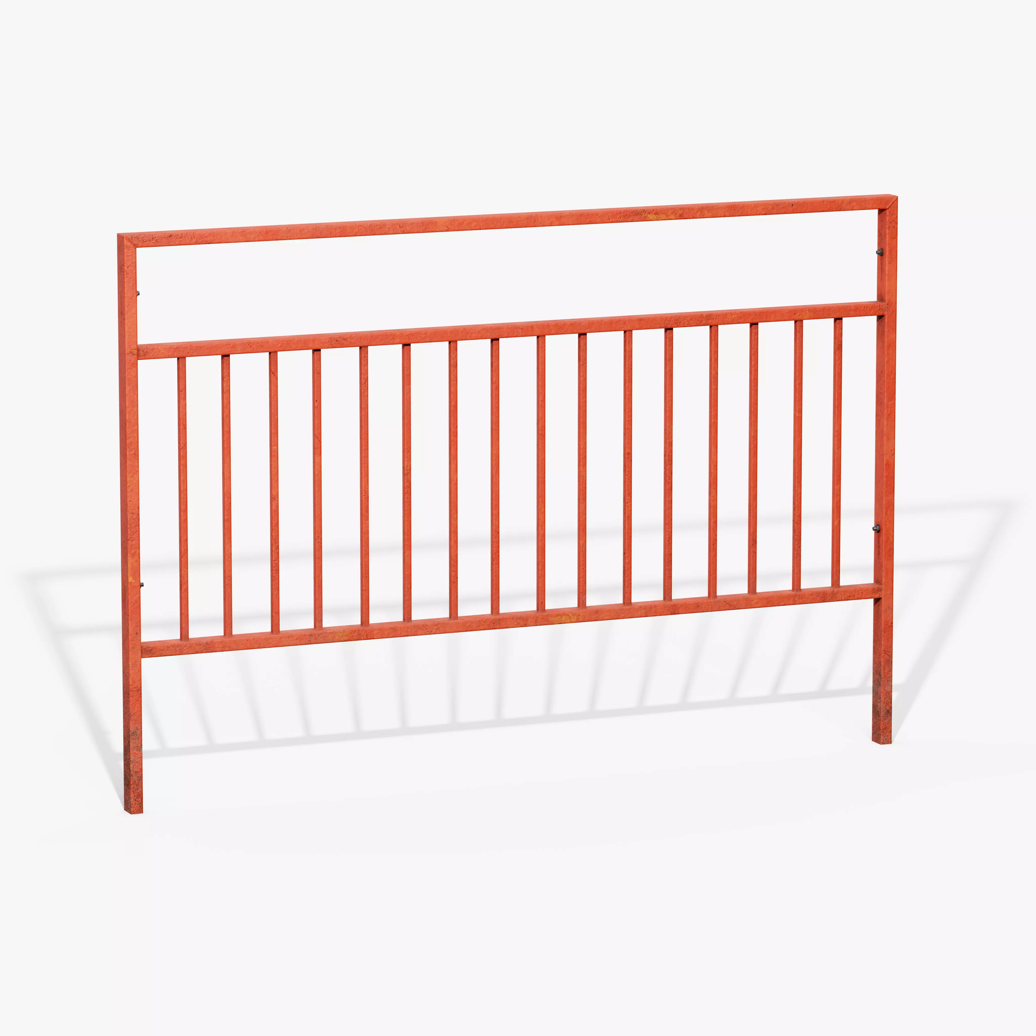 Guardrail B Low-poly 3D model_5
