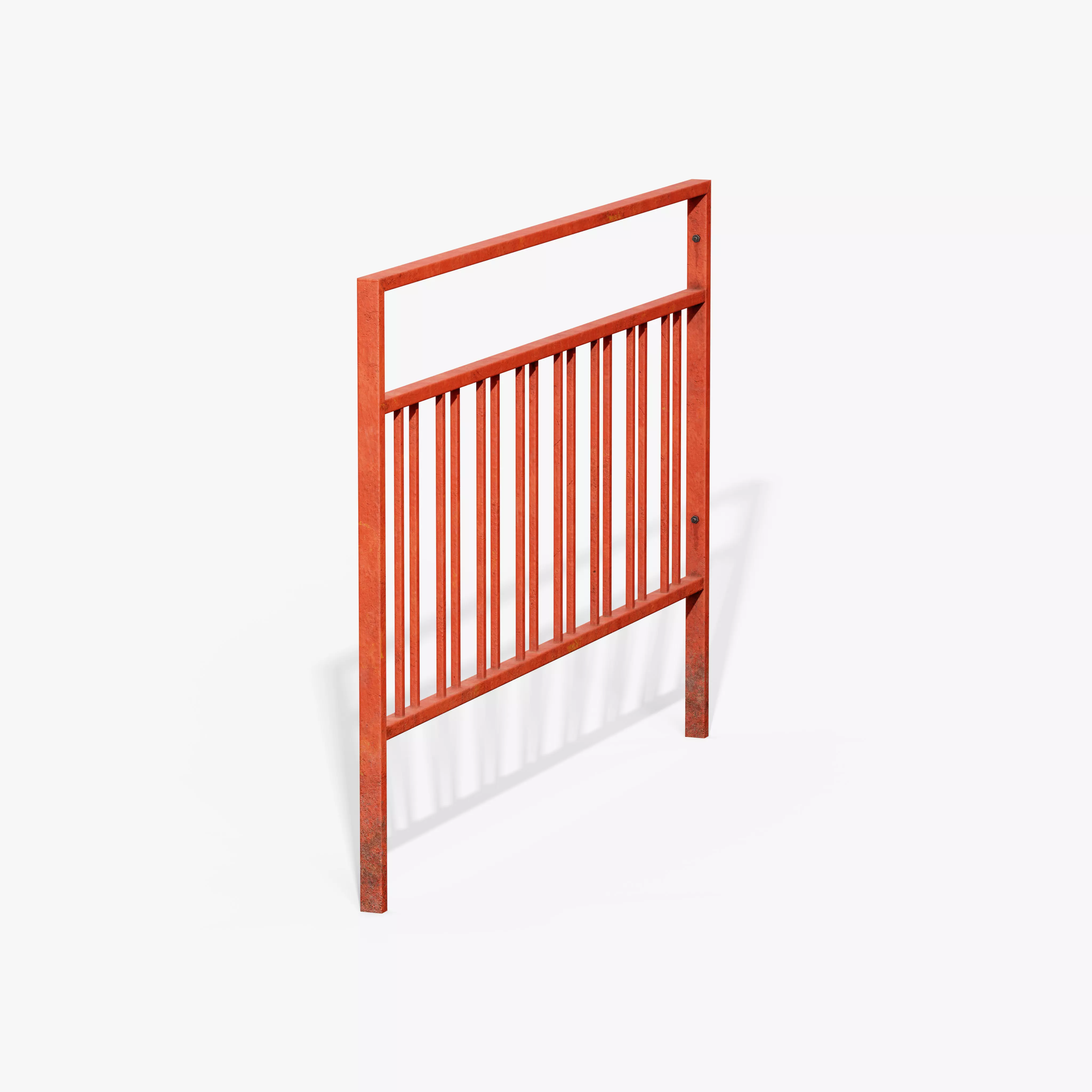 Guardrail B Low-poly 3D model_6